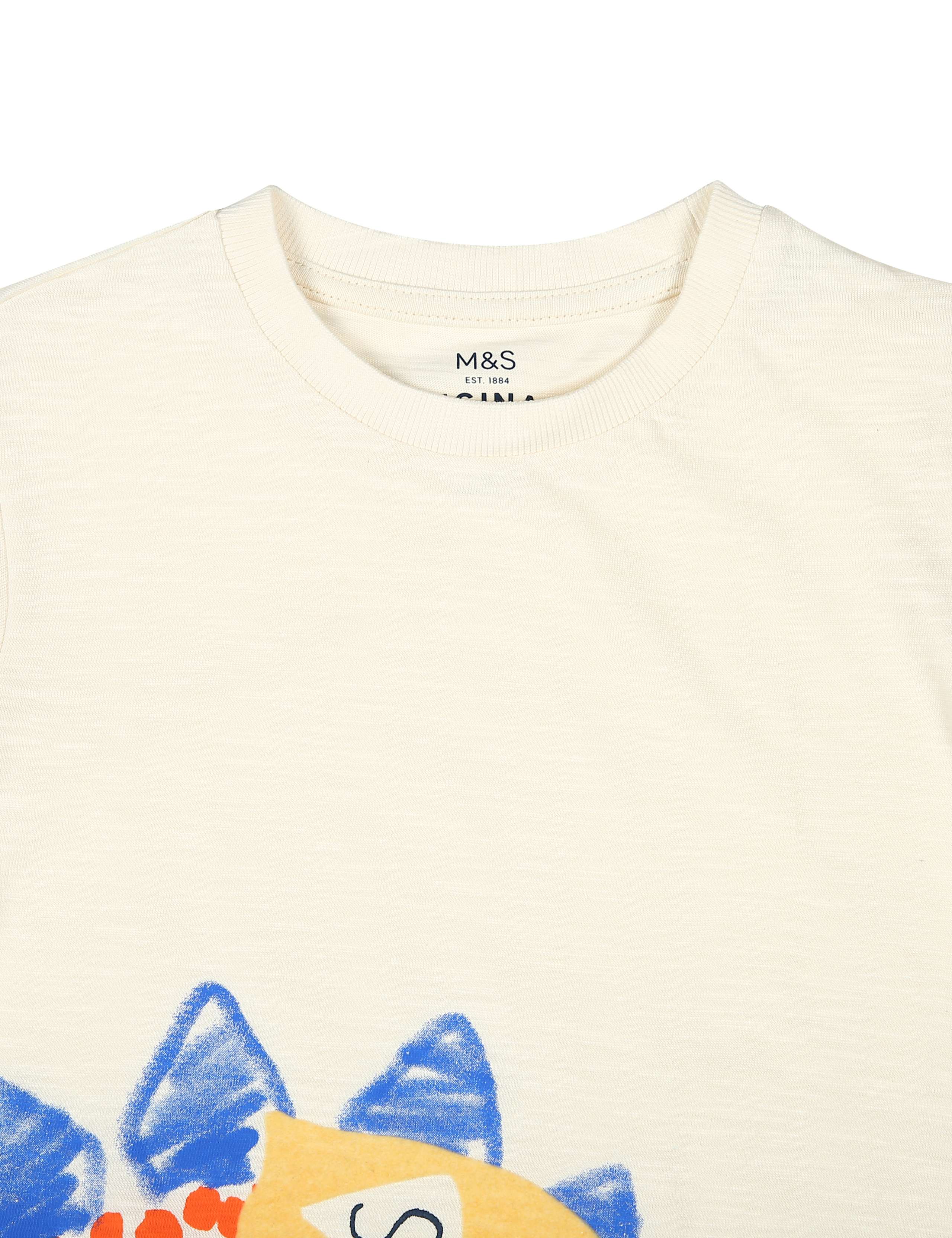Cotton Dinosaur Print T-Shirt (2-7 years) 4 of 4
