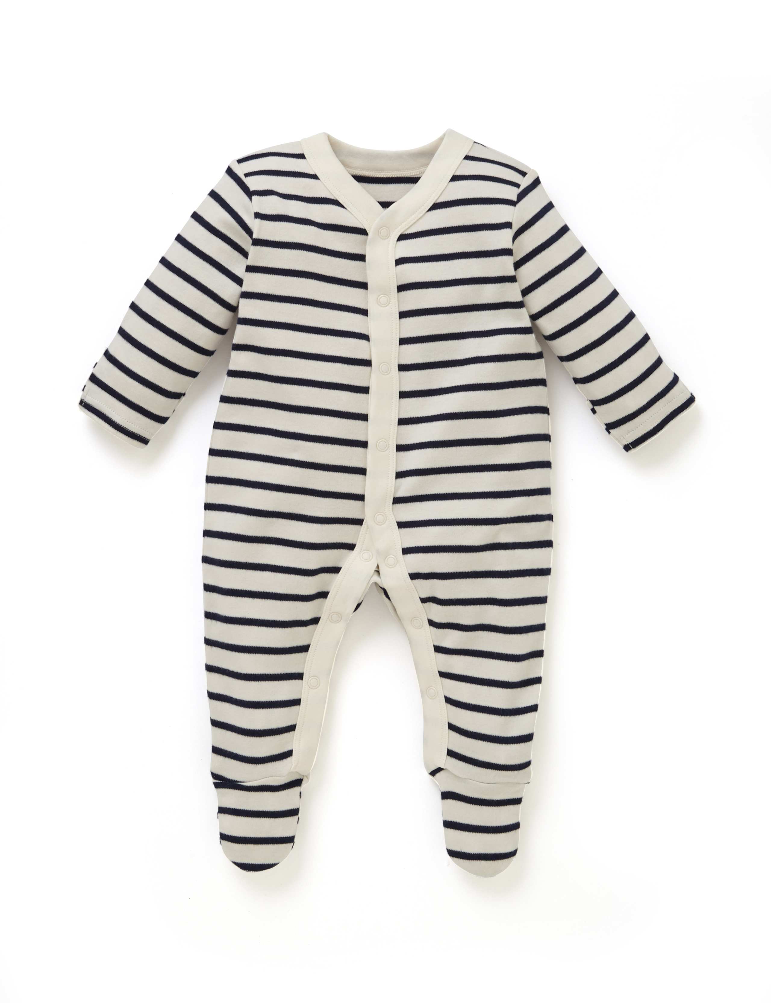 3 Pack Pure Cotton Nautical Theme Sleepsuits 2 of 5