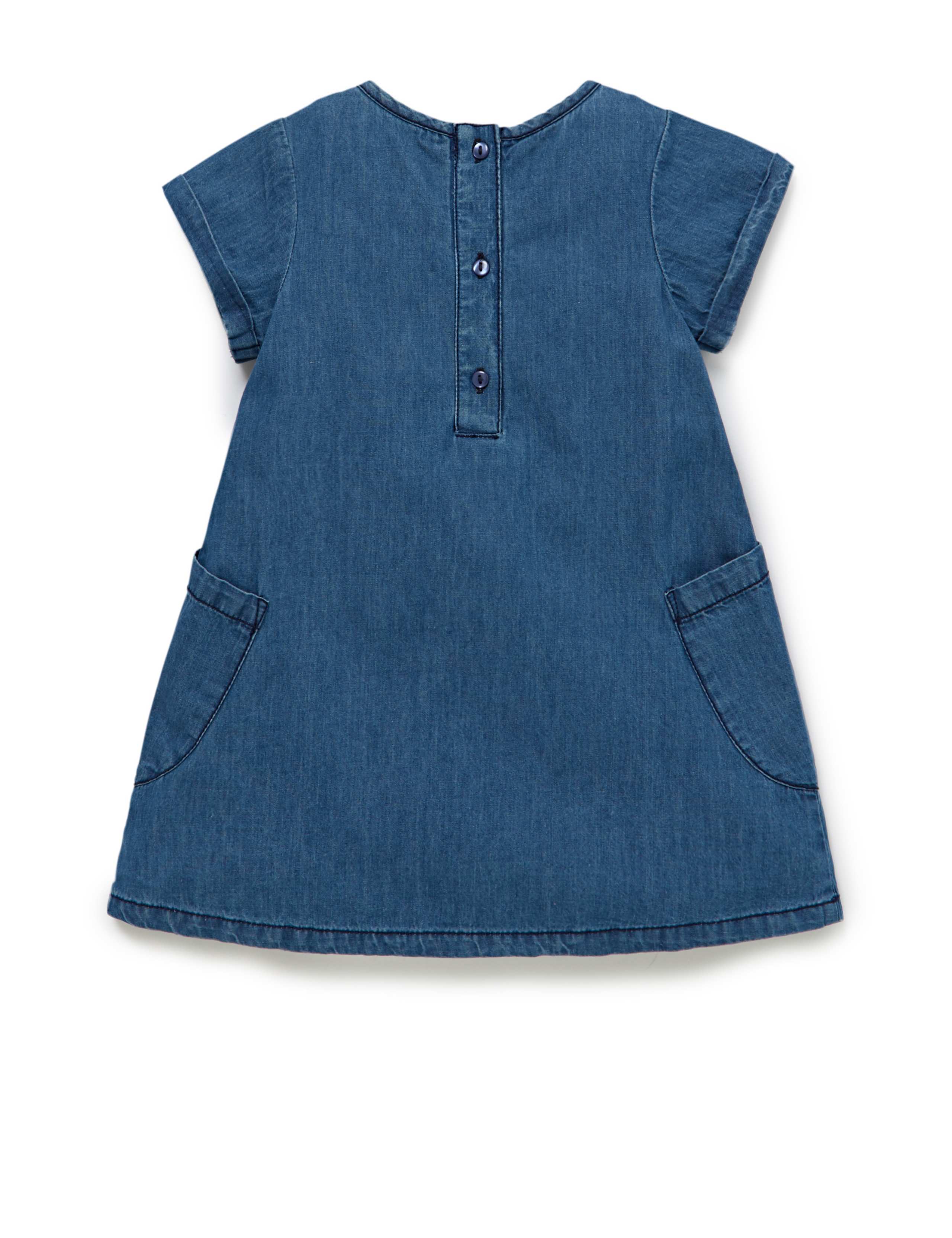 2 Piece Pure Cotton Chambray Dress & Knickers Outfit 2 of 3