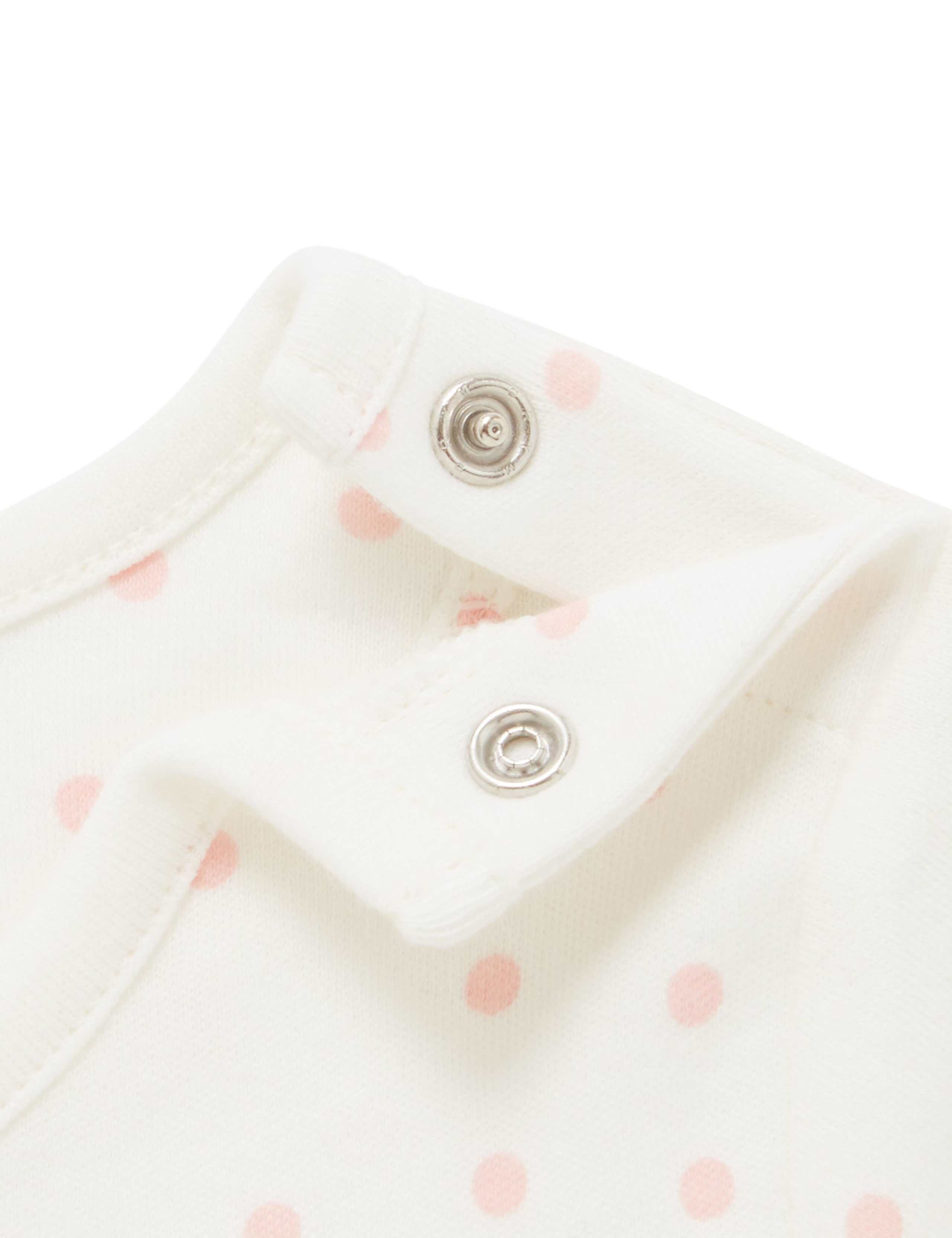 Pure Cotton Spotted Long Sleeve All-in-One 3 of 3