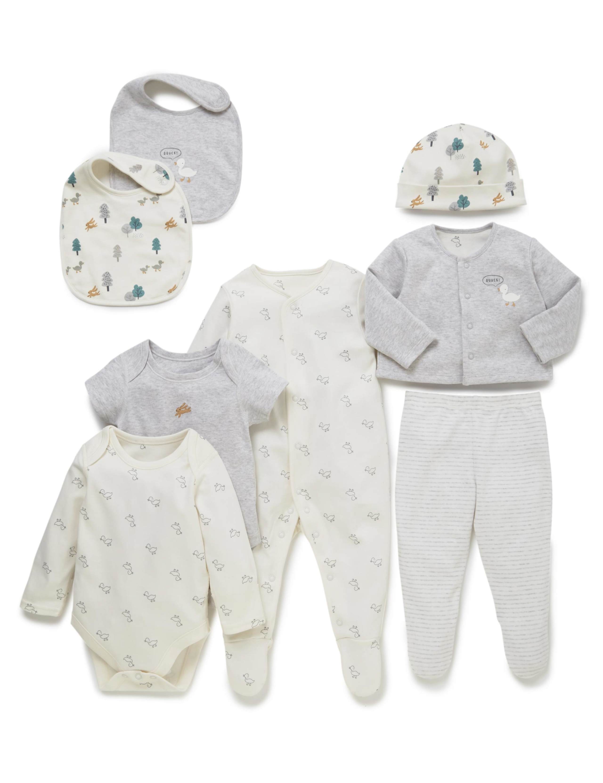 8 Piece Pure Cotton Duck Themed Starter Set 9 of 9