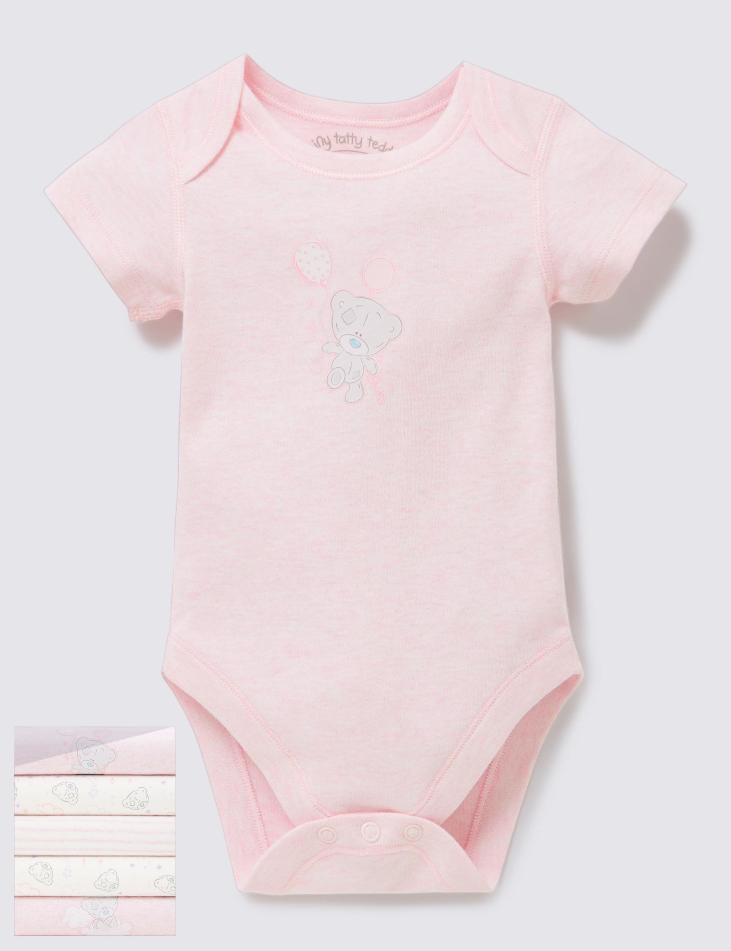 5 Pack Short Sleeve Bodysuits 1 of 5