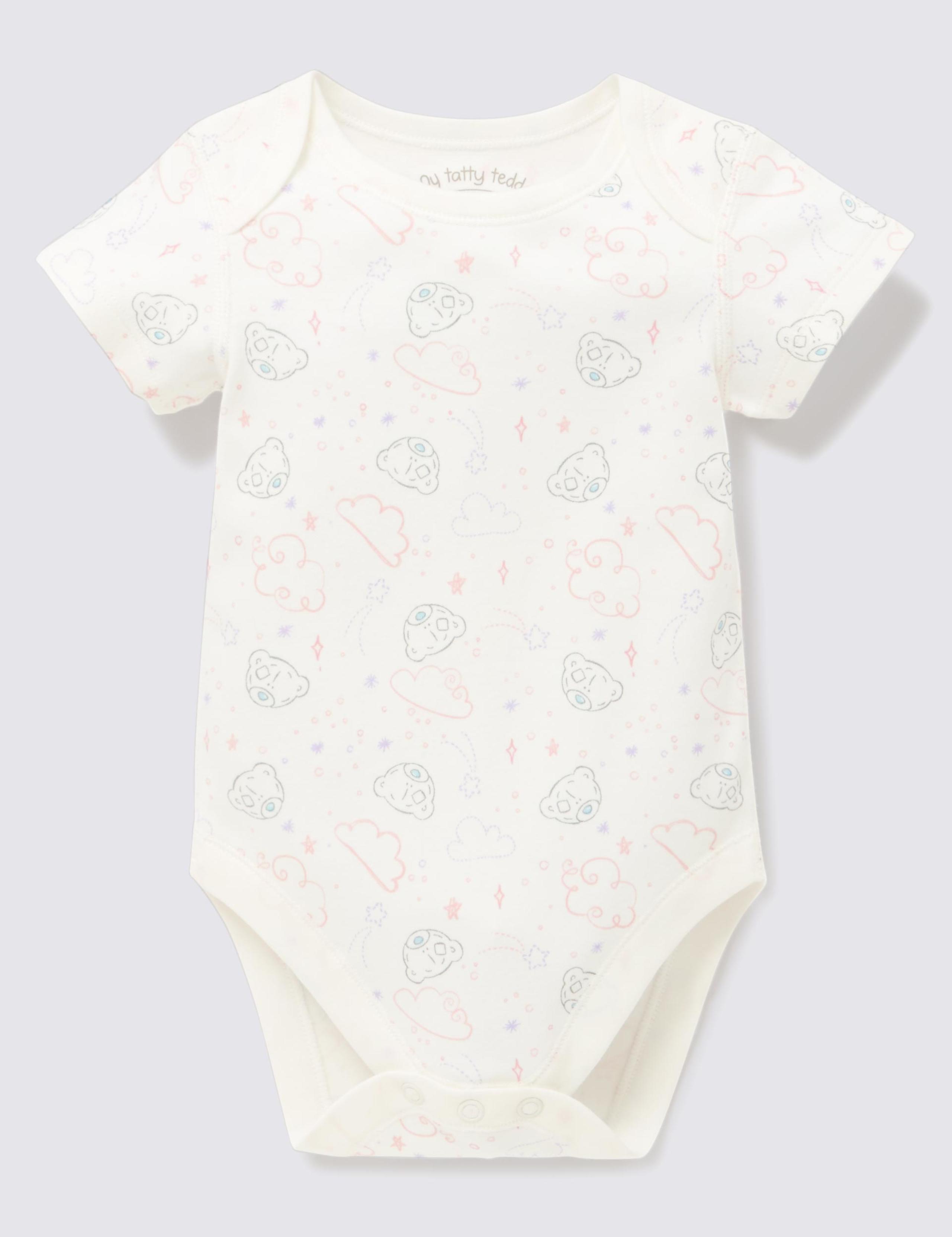 5 Pack Short Sleeve Bodysuits 2 of 5