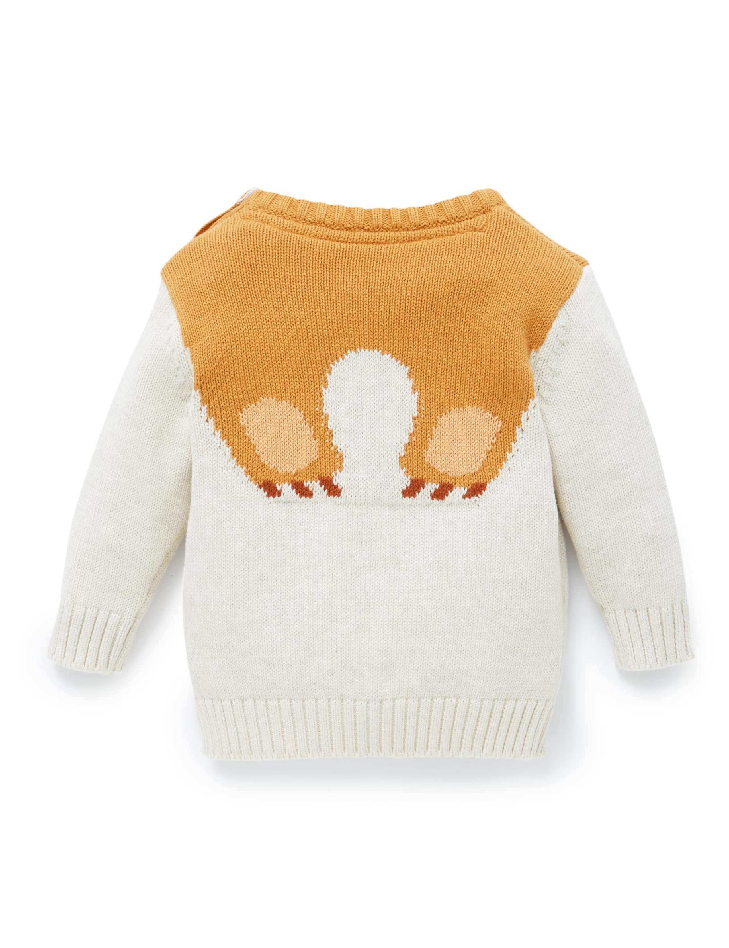 Pure Cotton Bear Print Jumper 2 of 2