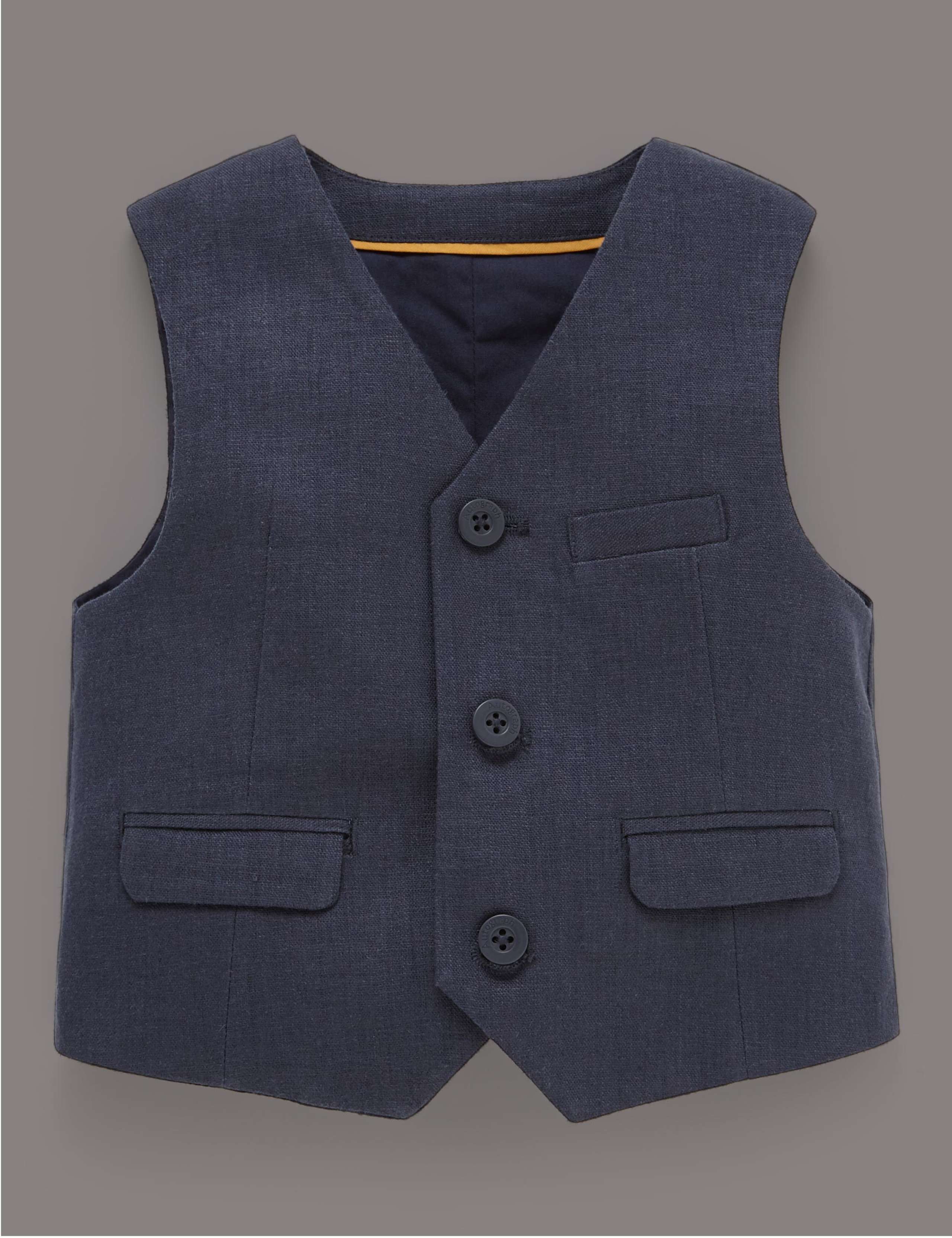 3 Piece Christening Waistcoat Outfit 4 of 7