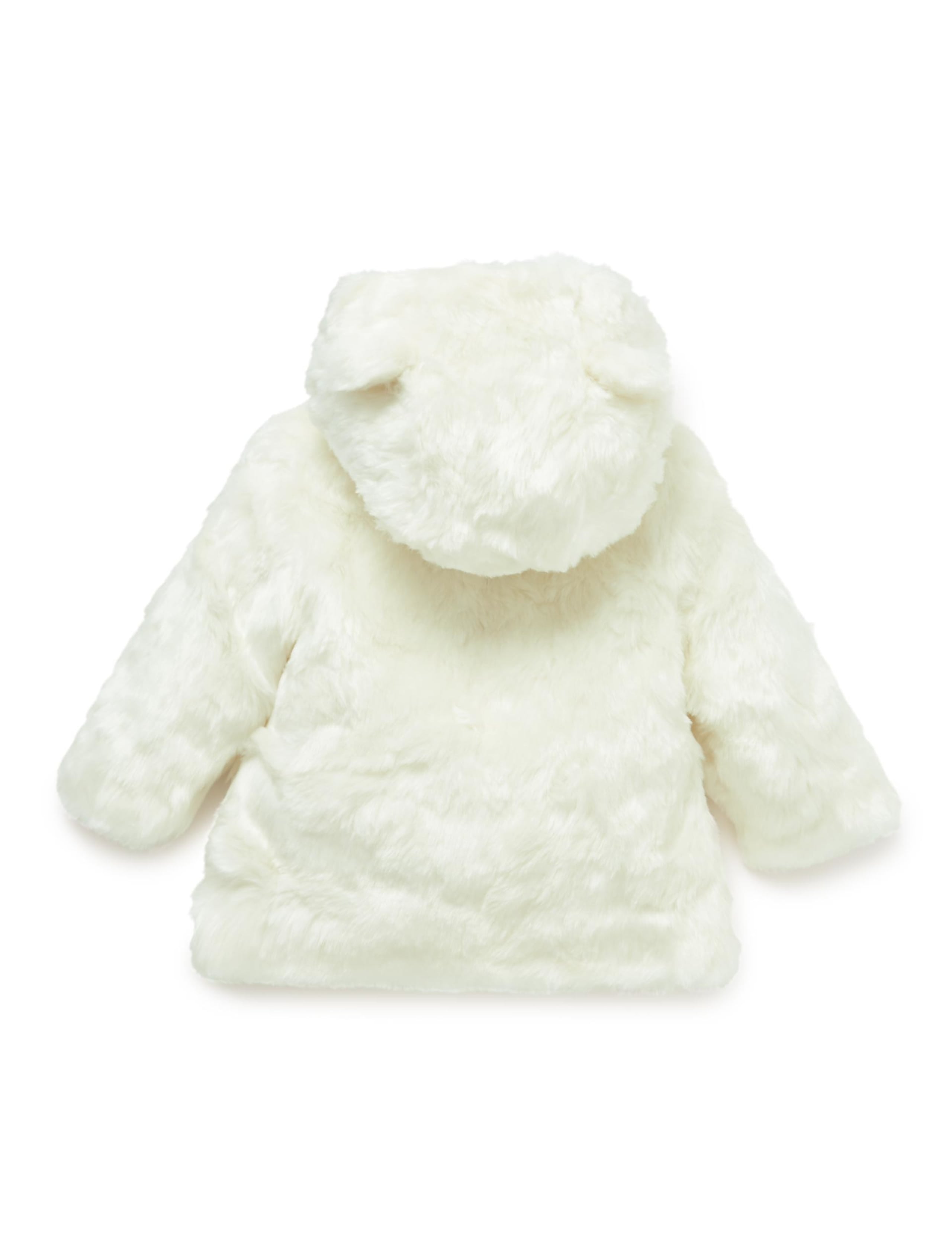 Faux Fur Hooded Coat 2 of 2