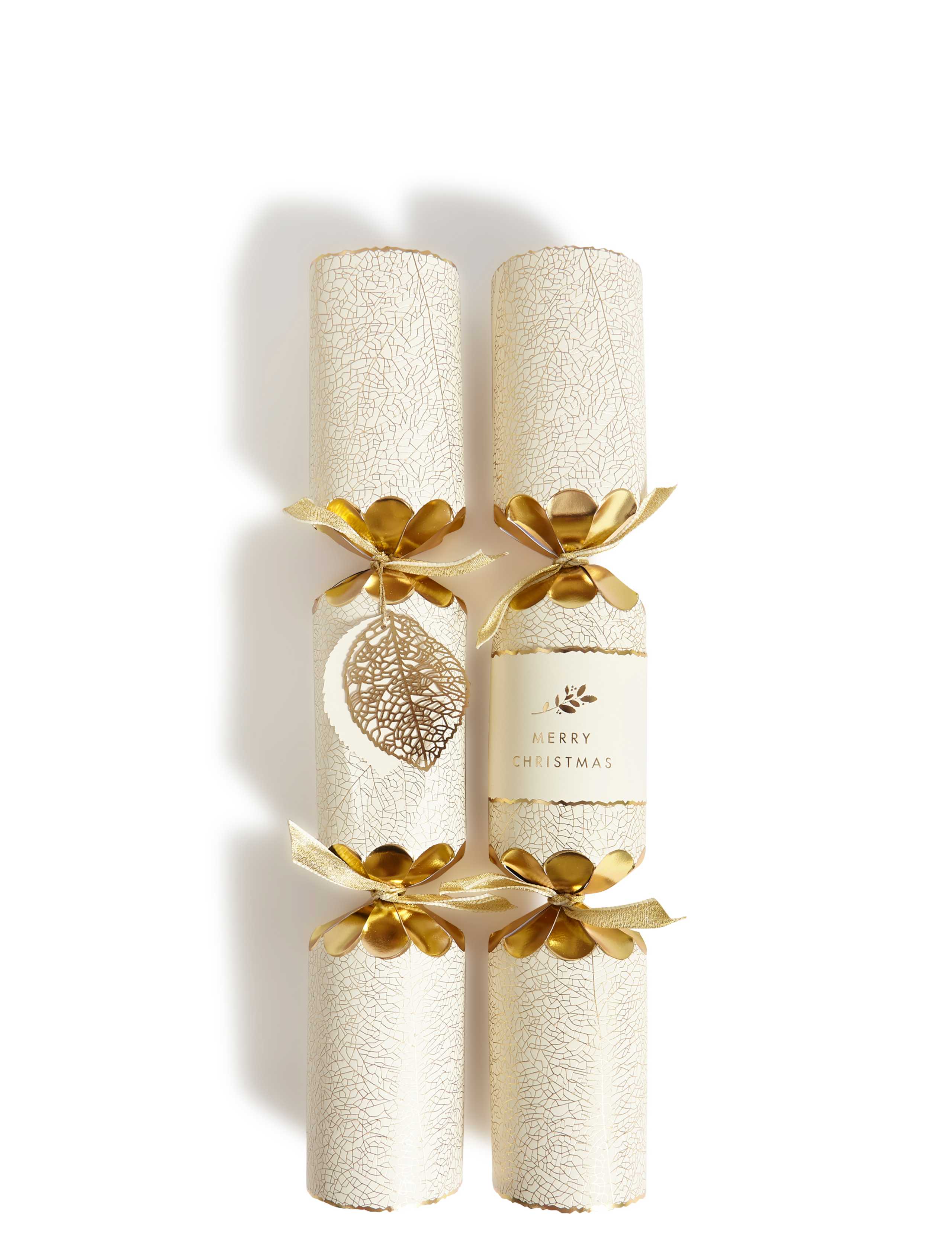 Gold Leaf Christmas Crackers Pack of 6 2 of 4