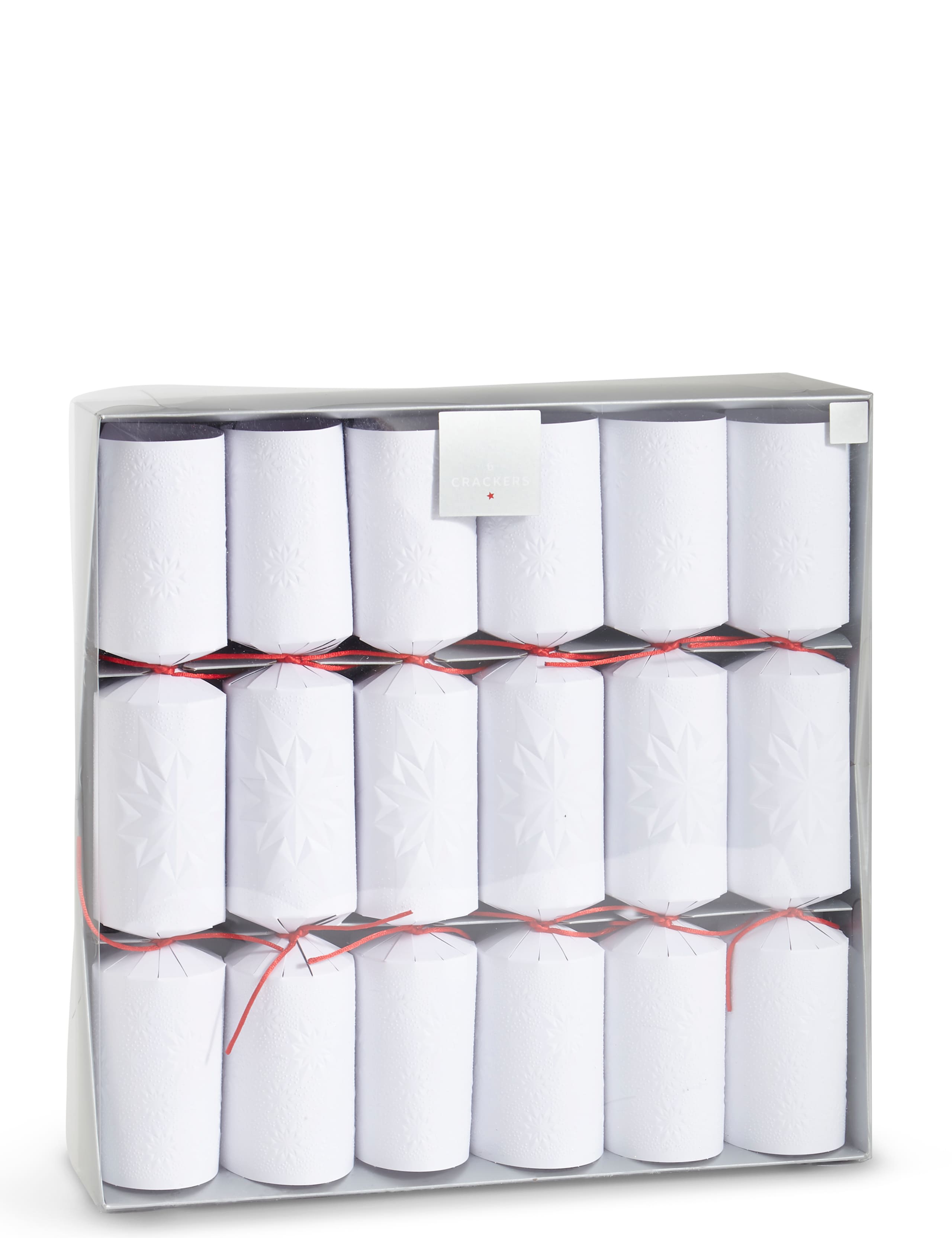 Luxury Embossed Christmas Crackers Pack of 6 1 of 4