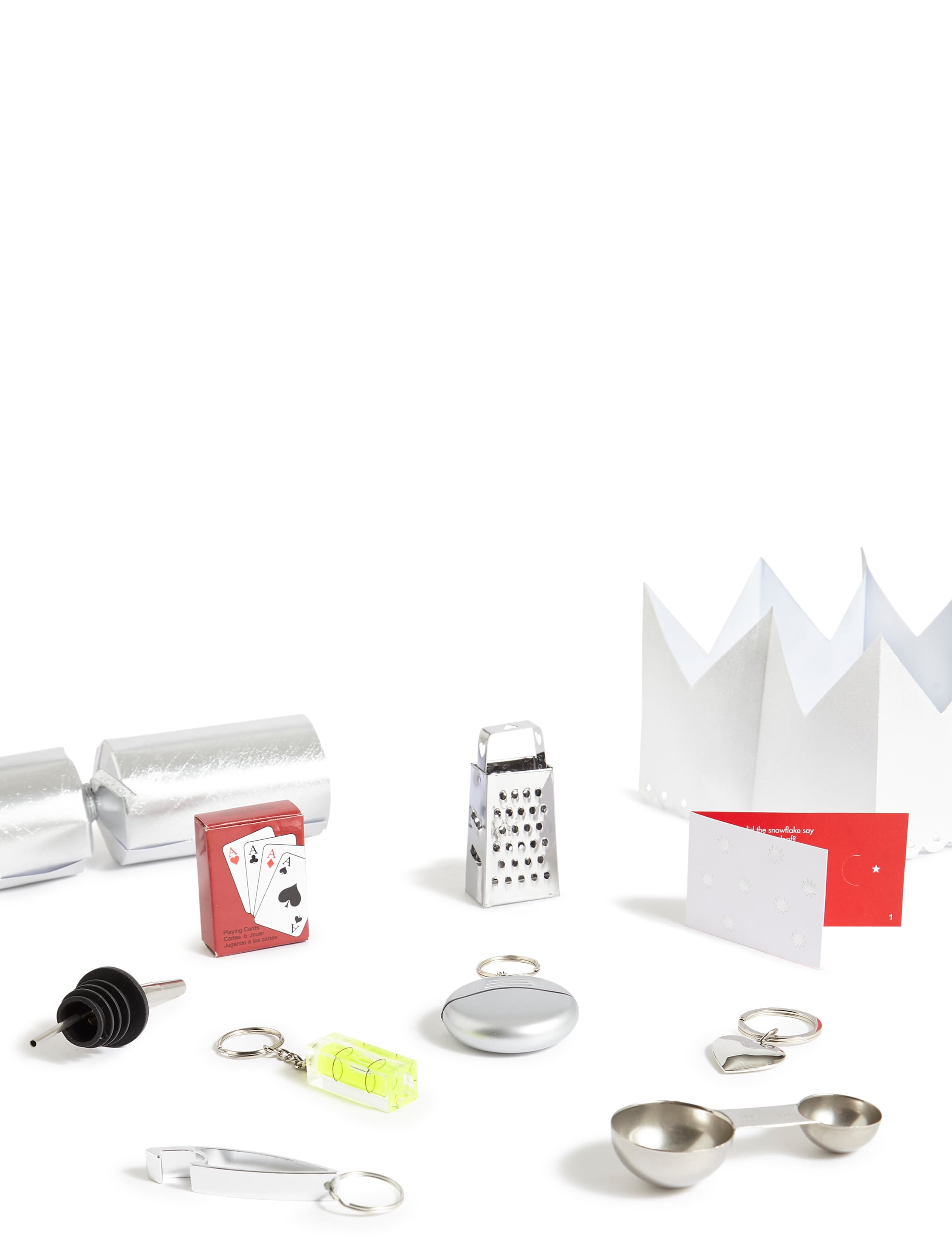 Luxury White Foil Christmas Crackers Pack of 8 4 of 4