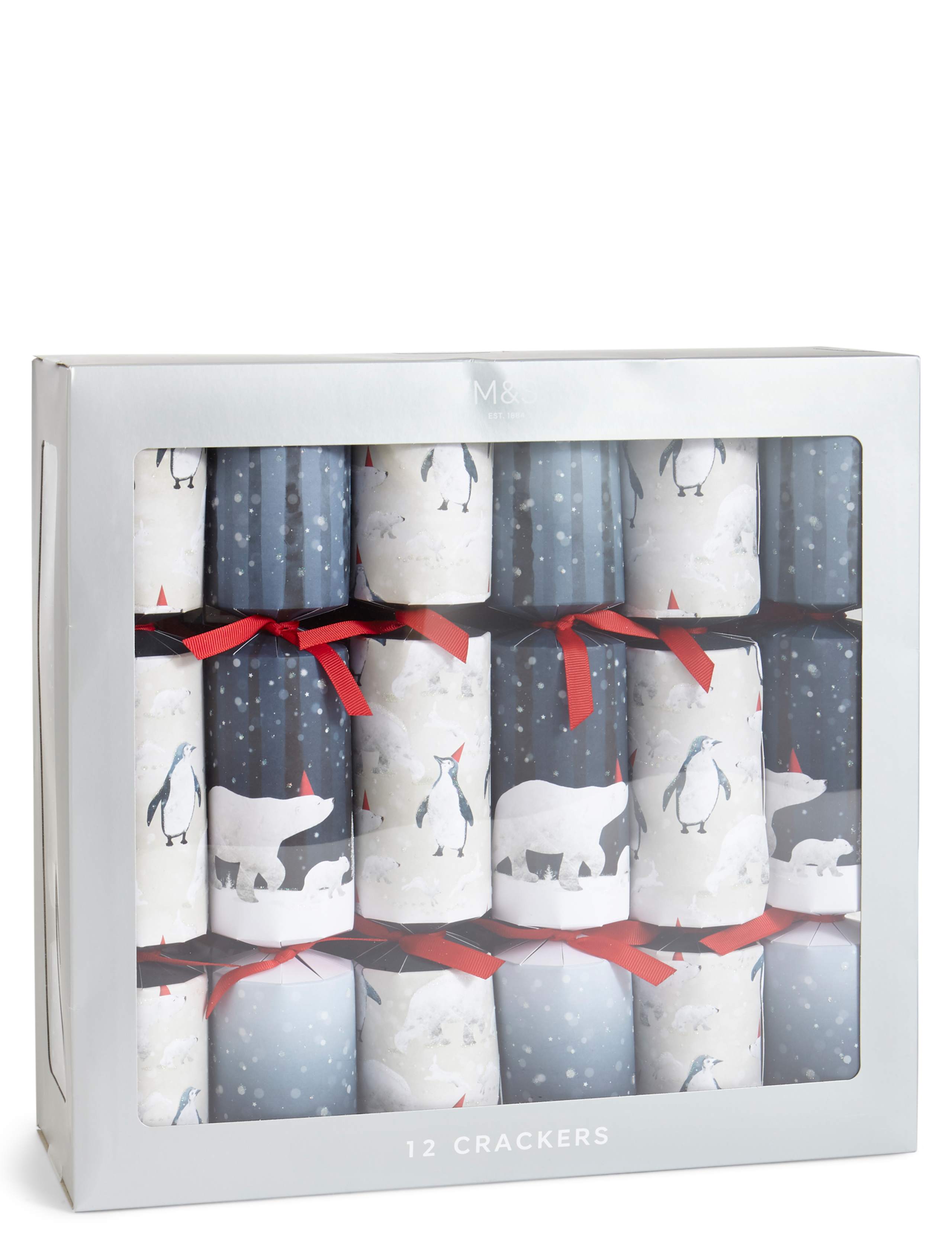 Arctic Animal Christmas Crackers Pack of 12 1 of 4