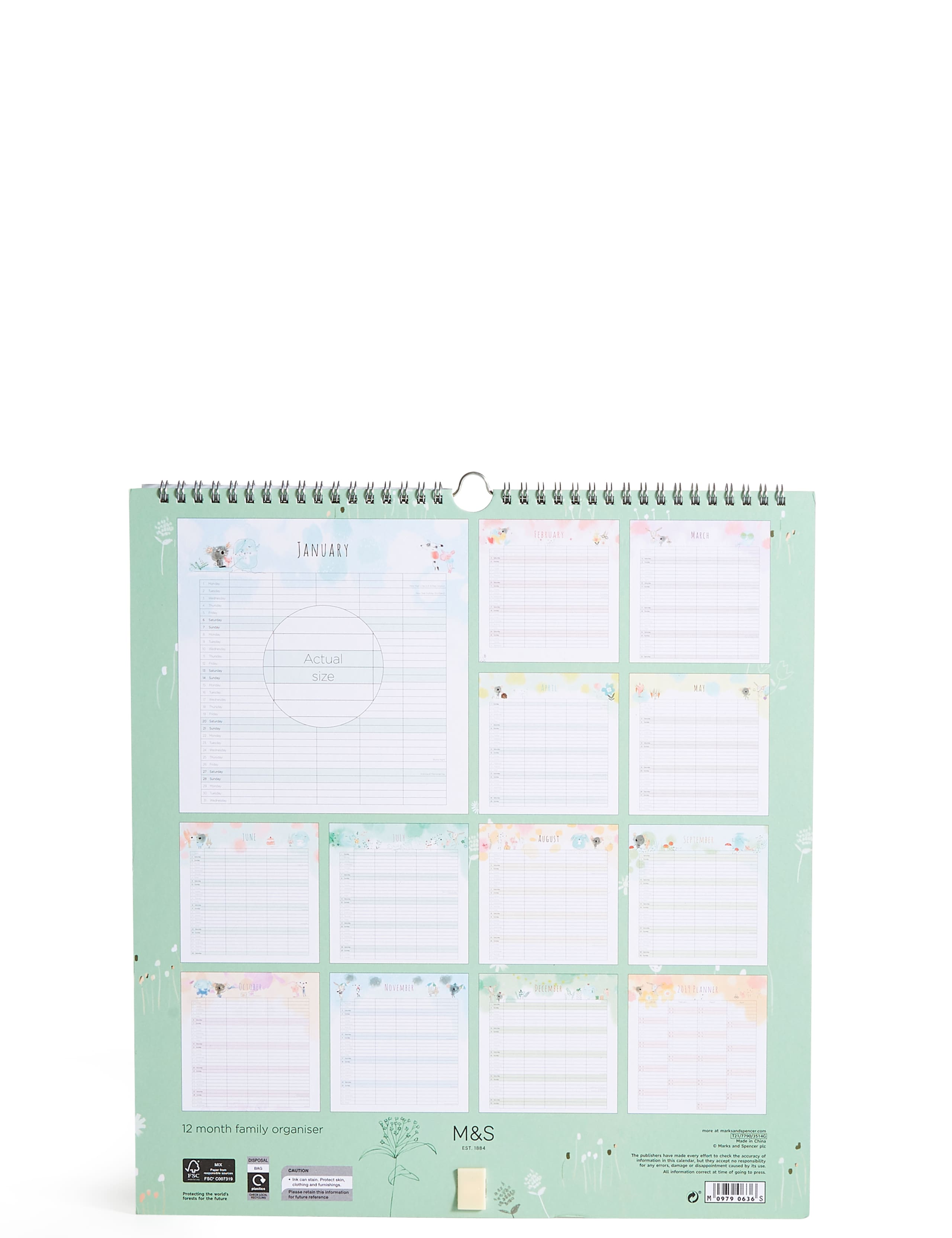 Cute Characters 2018 Family Organiser 3 of 3