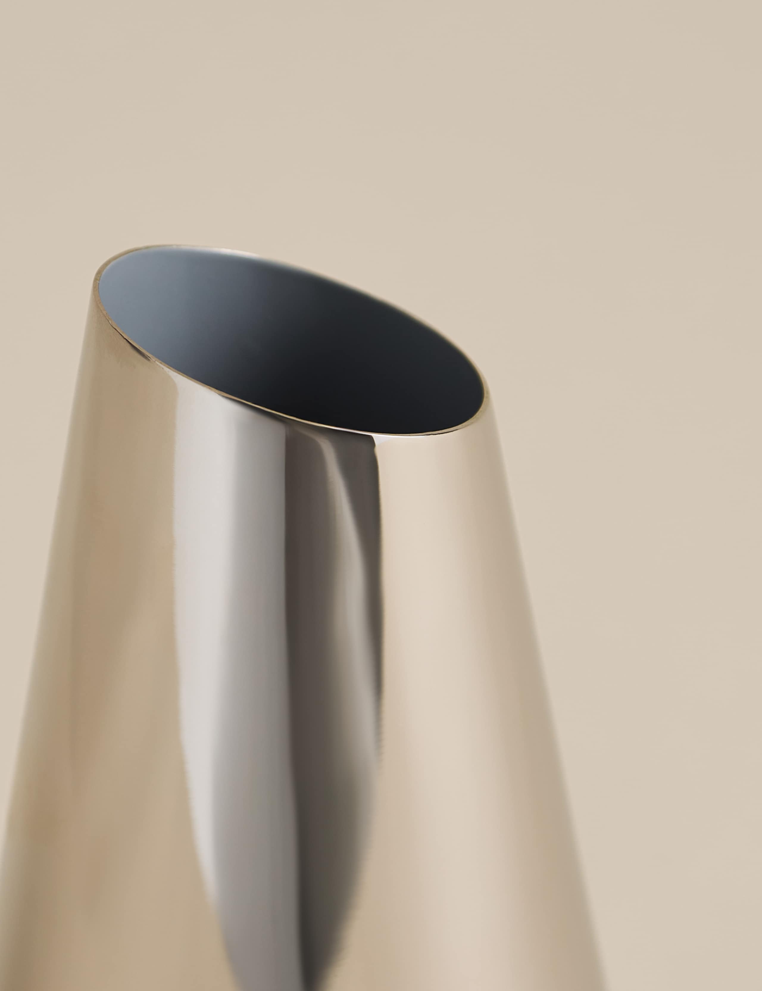 Small Chrome Vase 3 of 3