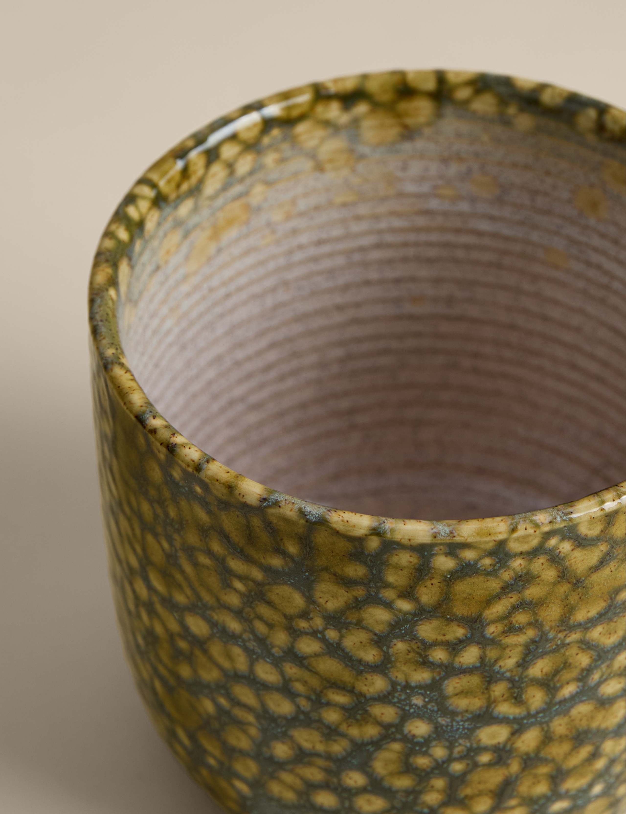 Reactive Glaze Ceramic Planter 2 of 3