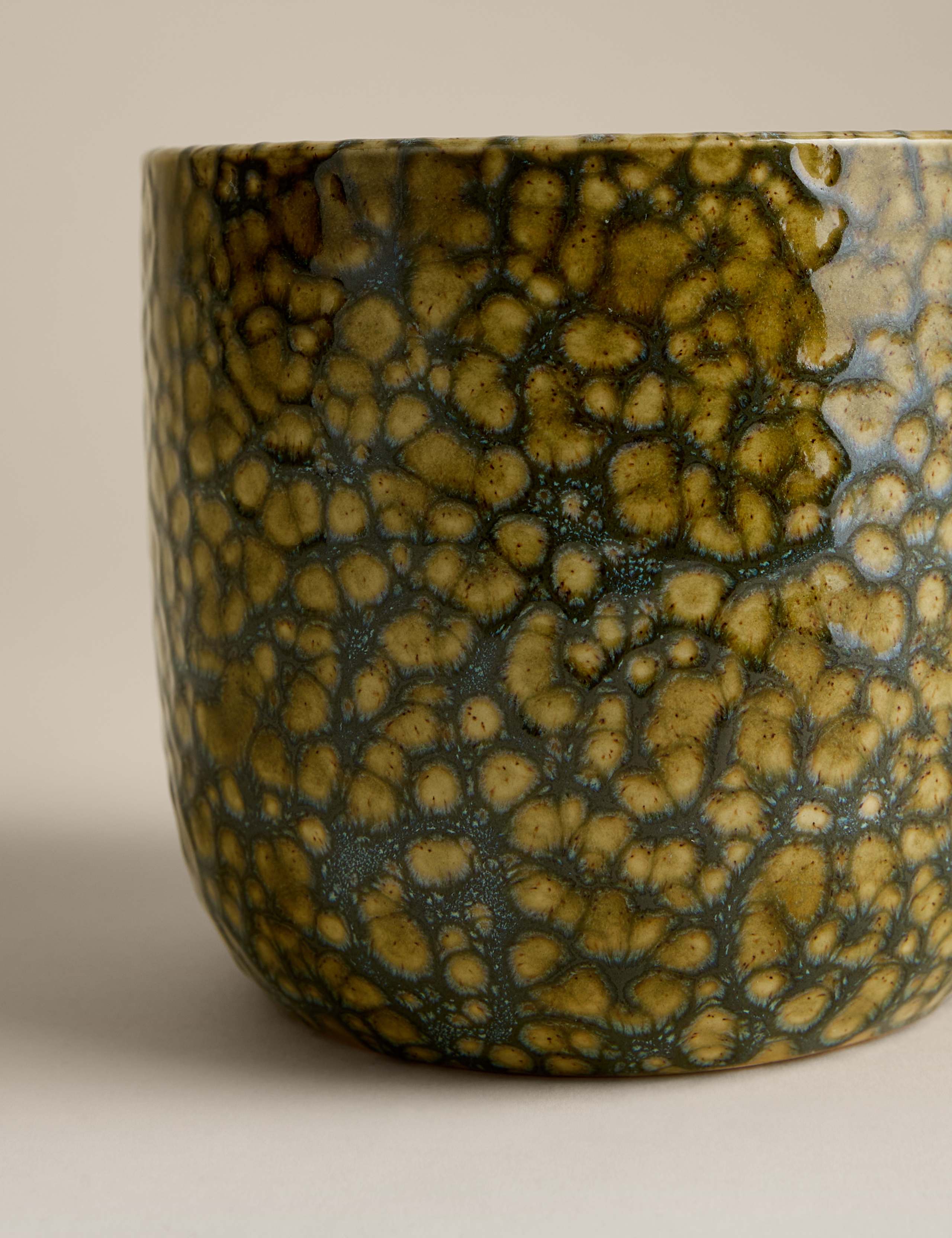 Reactive Glaze Ceramic Planter 3 of 3