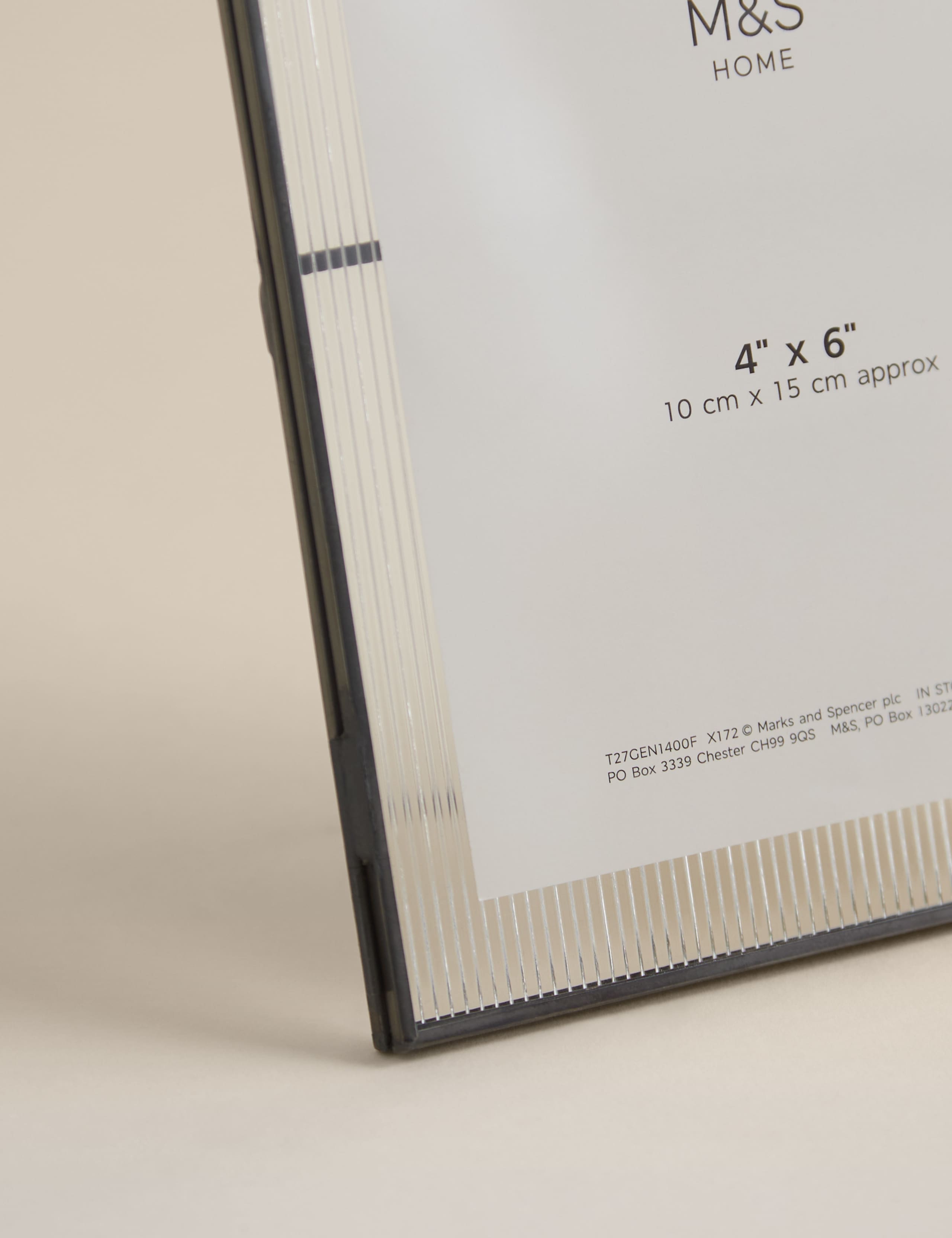 Ribbed Glass Photo Frame 4x6 inch 2 of 3