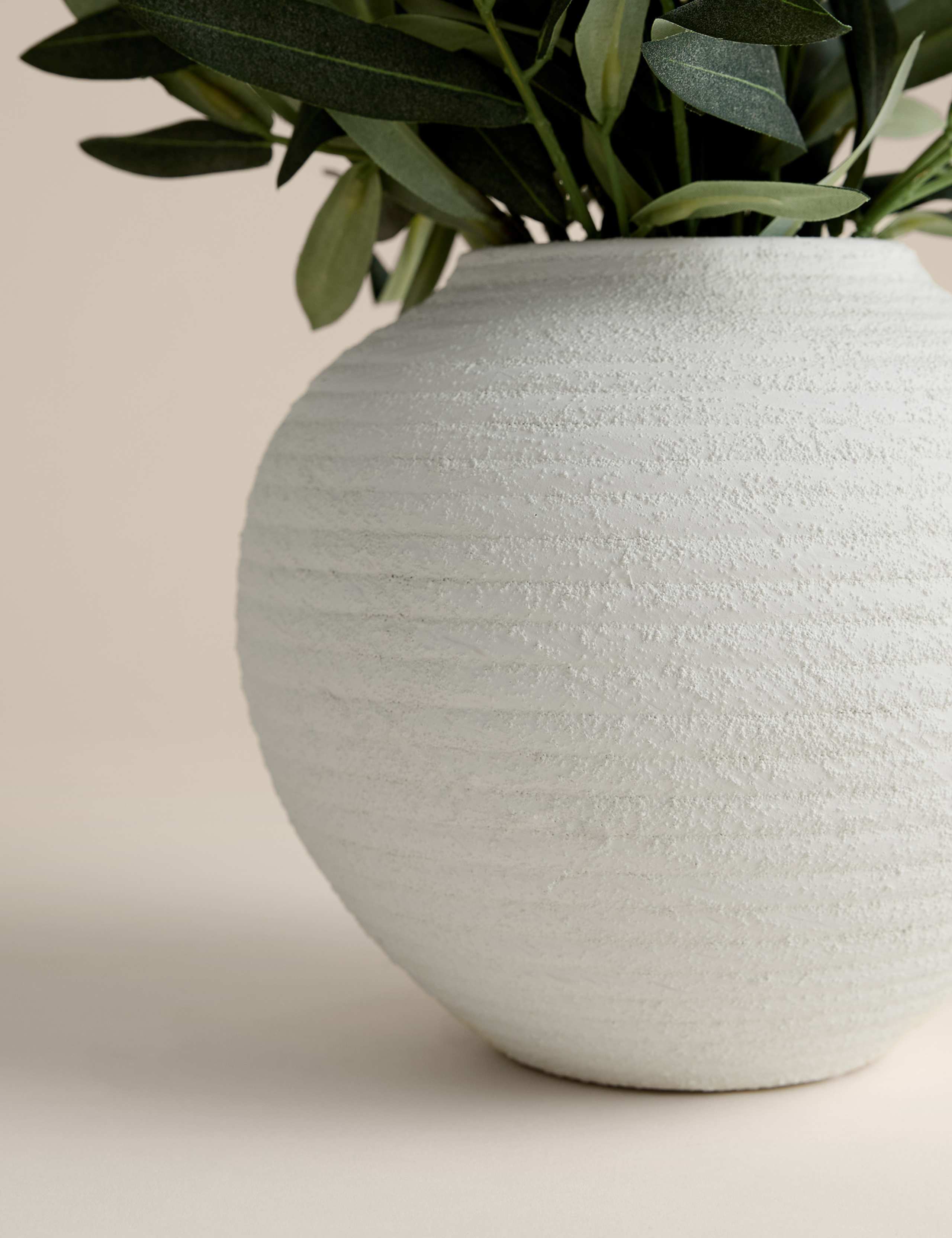 Artificial Olive Stem Arrangement in Ceramic Pot 2 of 3