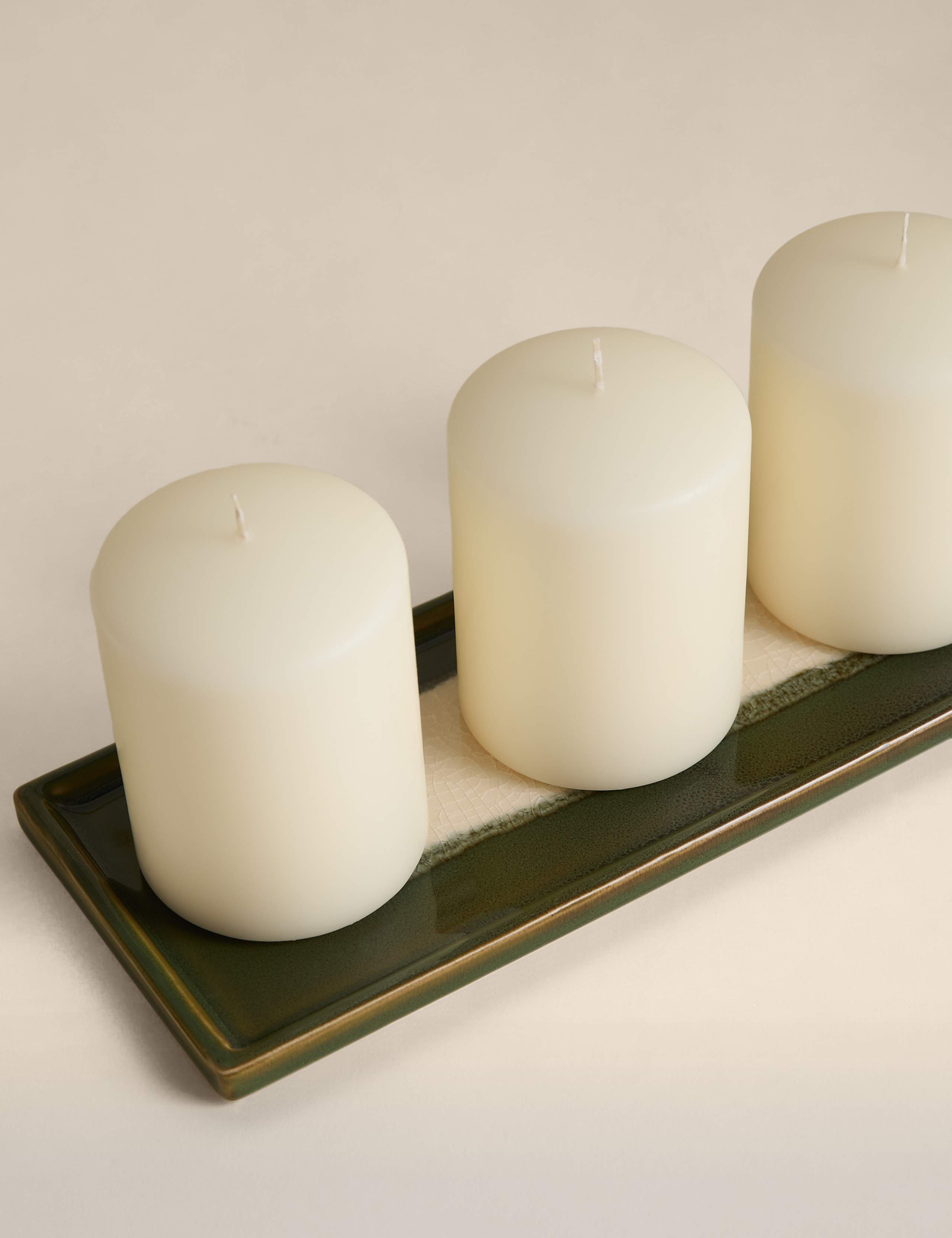 Medium Glazed Ceramic Trinket Tray 4 of 6