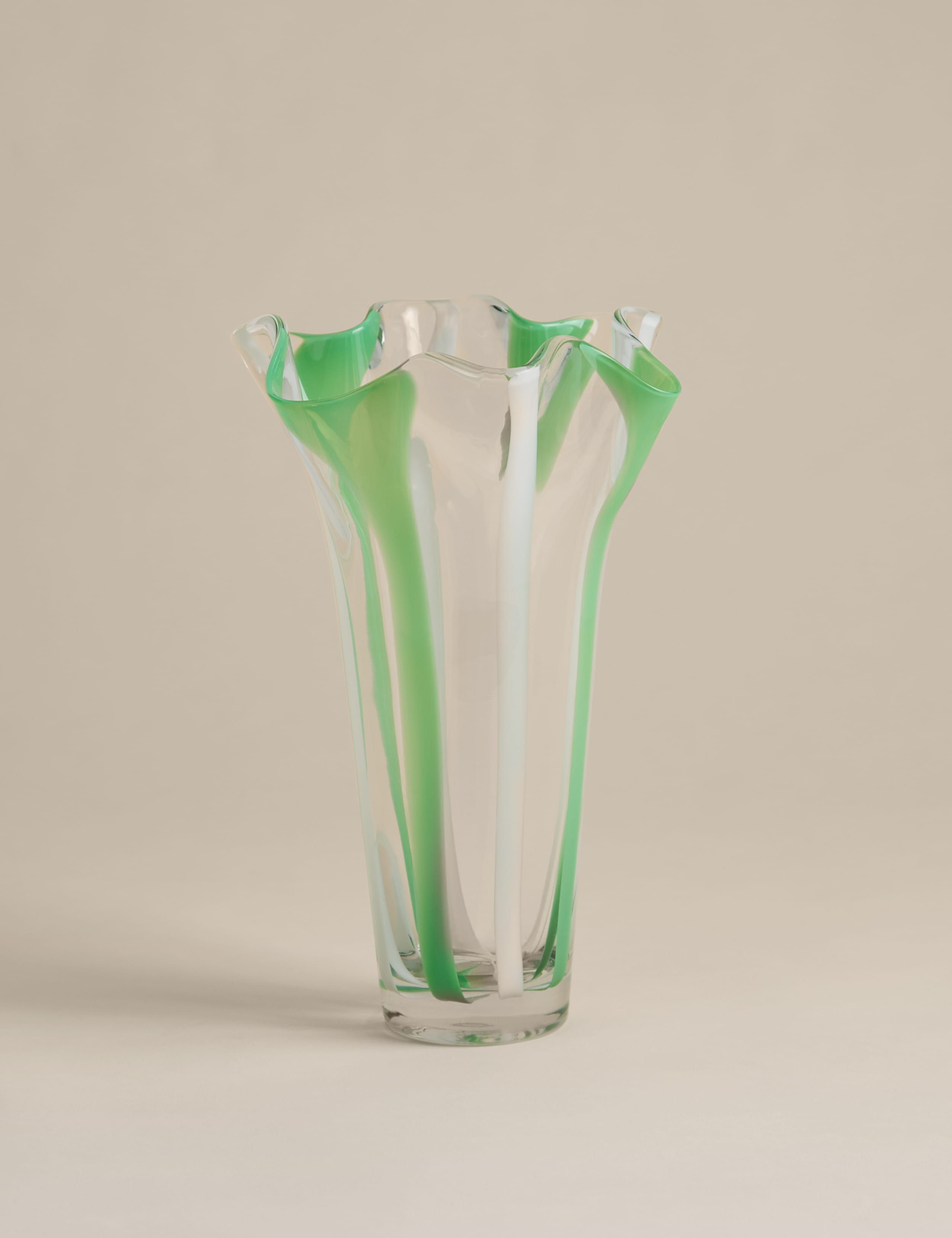 Striped Handkerchief Glass Vase 1 of 3
