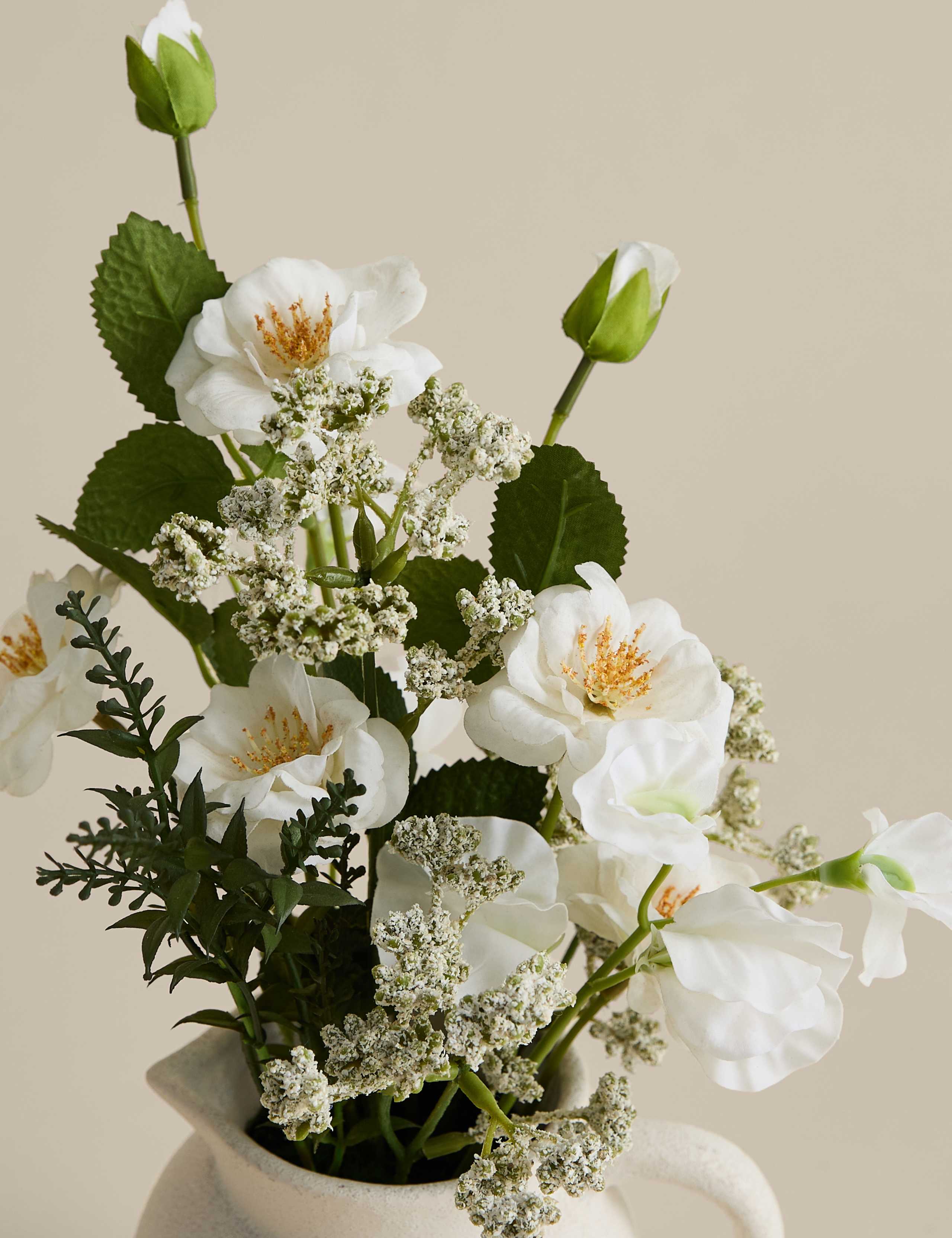 Artificial Floral Arrangement in Ceramic Jug 3 of 3