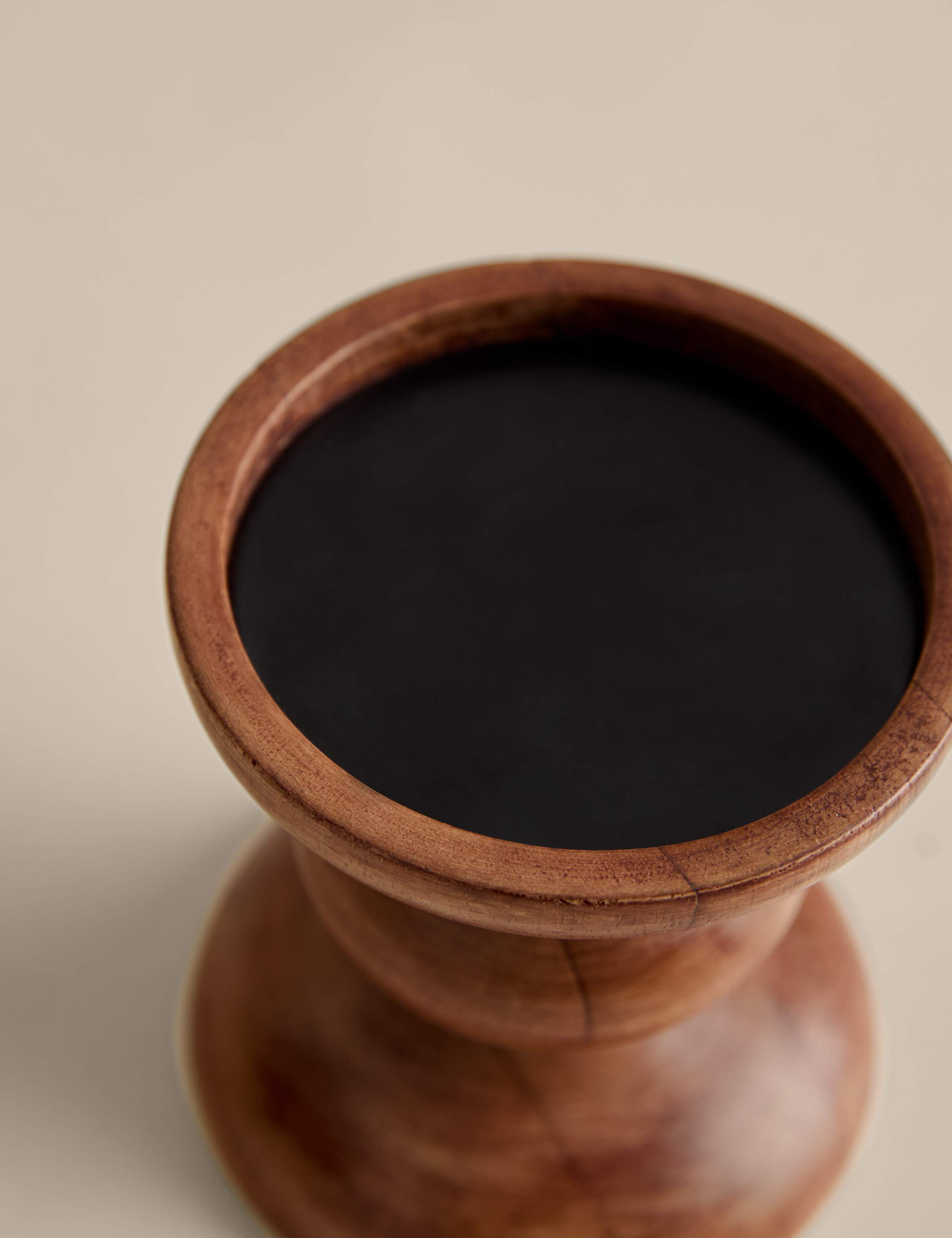 Bobbin Wooden Pillar Candle Holder 3 of 4