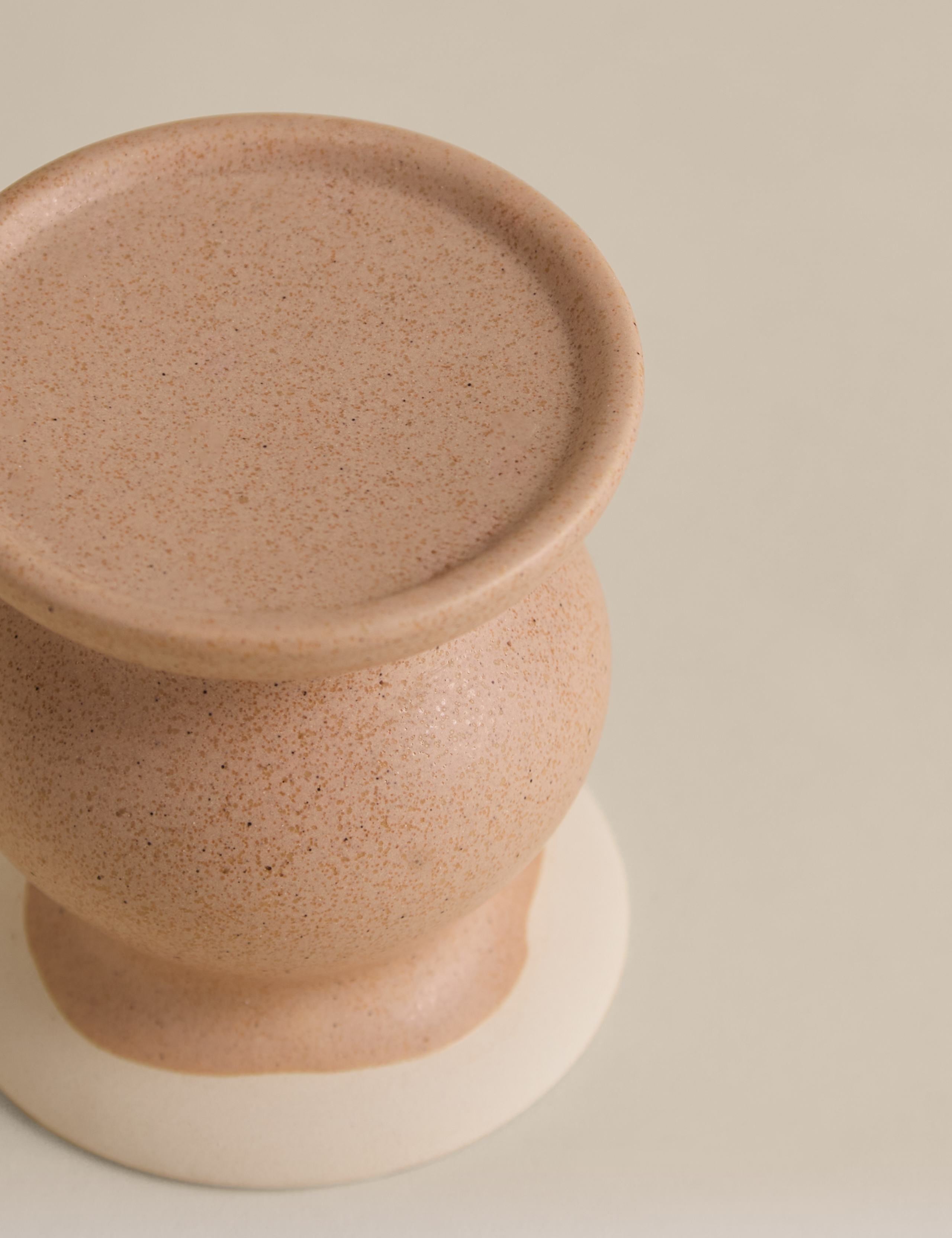 Shaped Ceramic Pillar Candle Holder 3 of 4