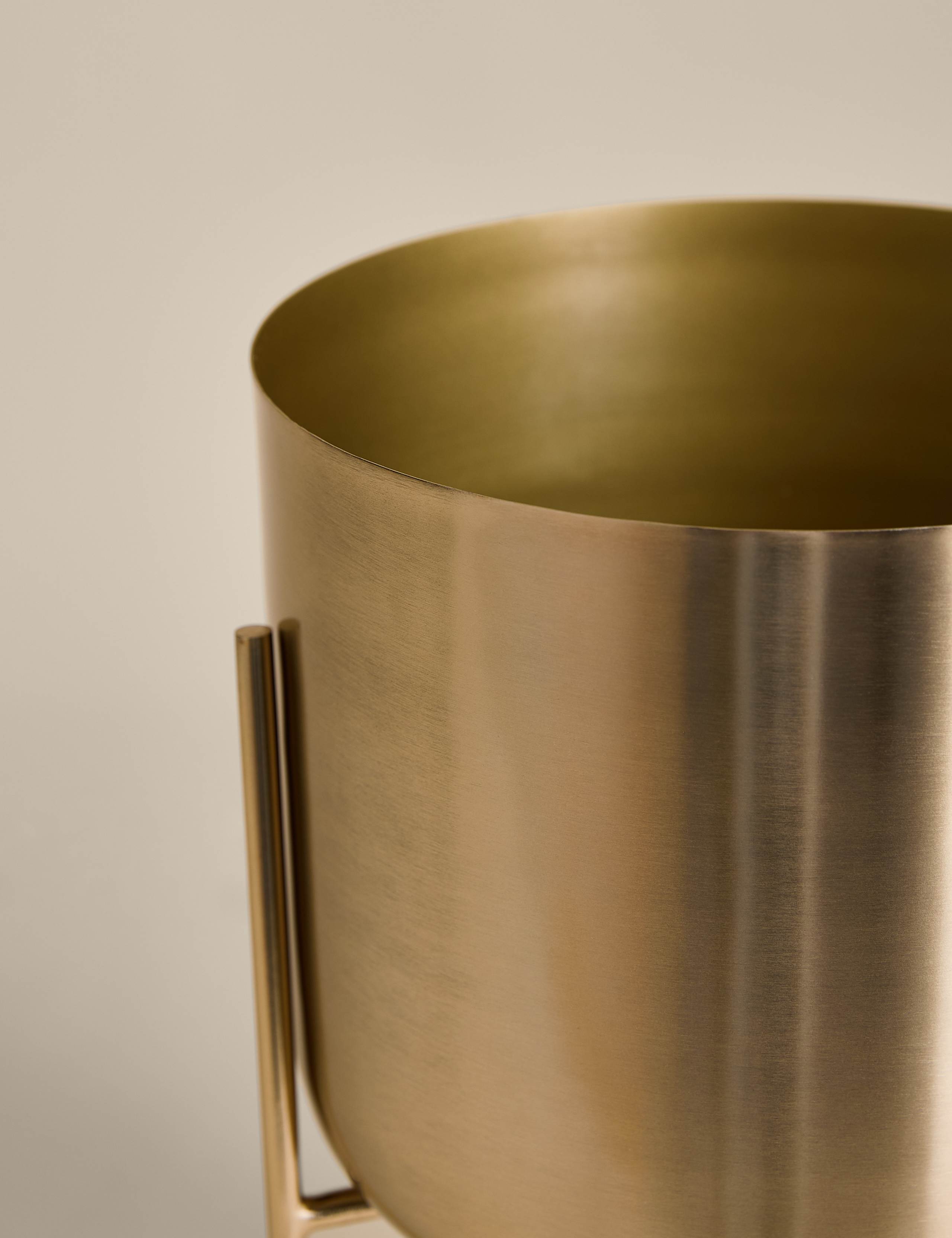 Large Metal Planter with Stand 3 of 5