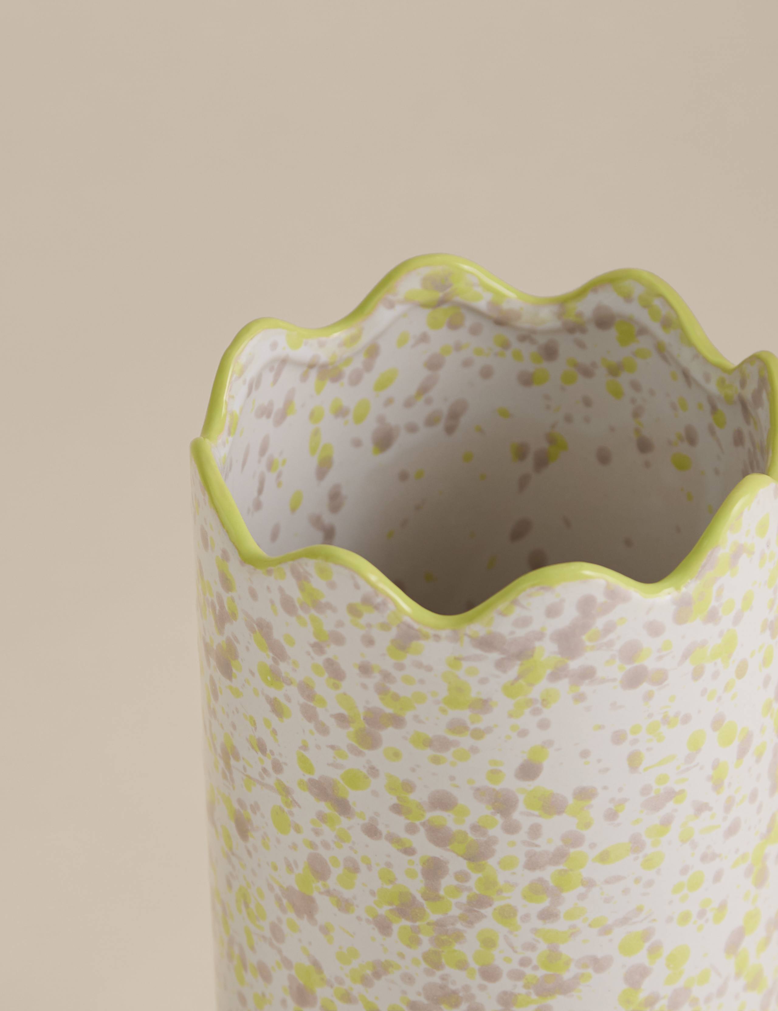 Medium Splatter Ceramic Vase 3 of 3