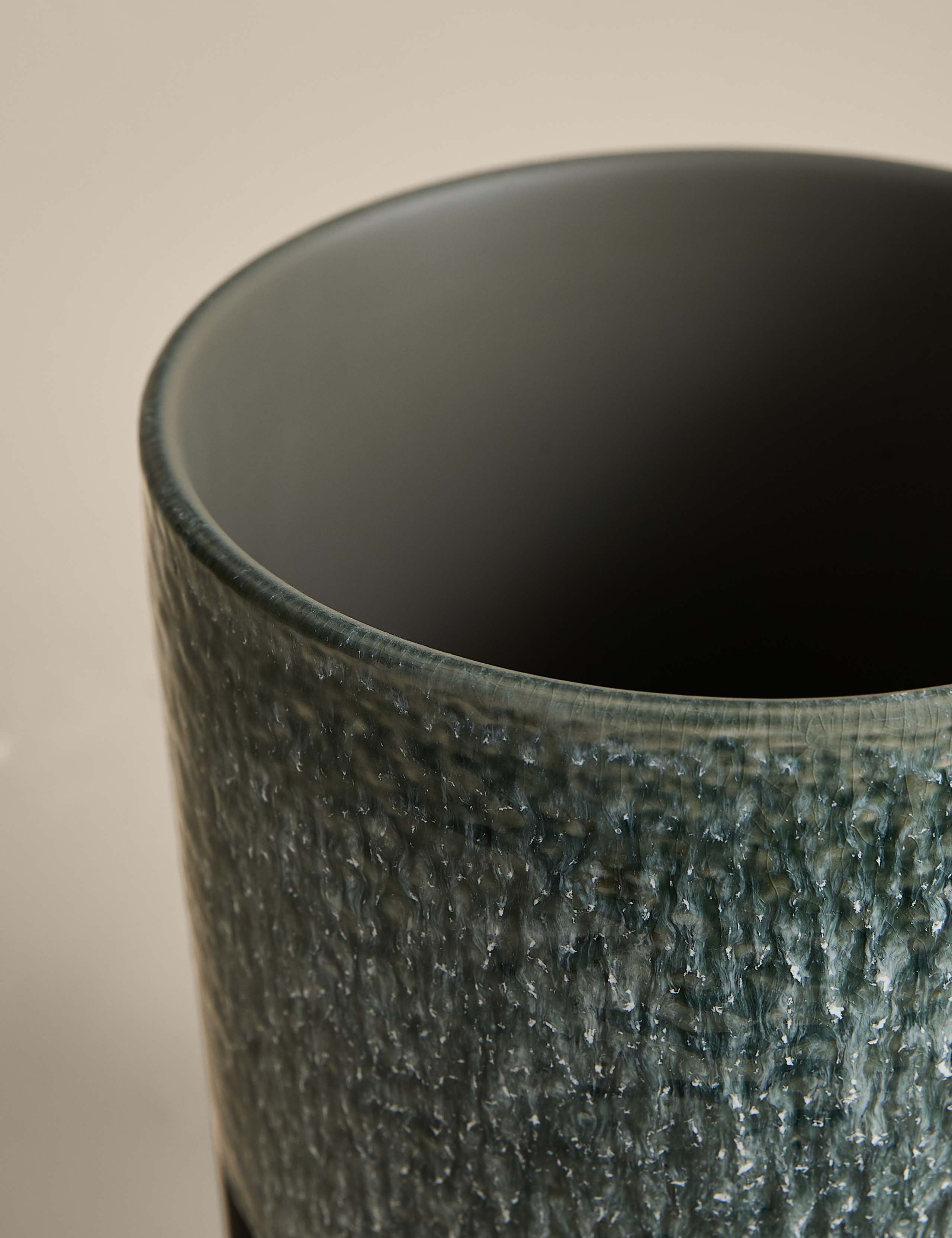 Large Reactive Glaze Ceramic Planter 3 of 4