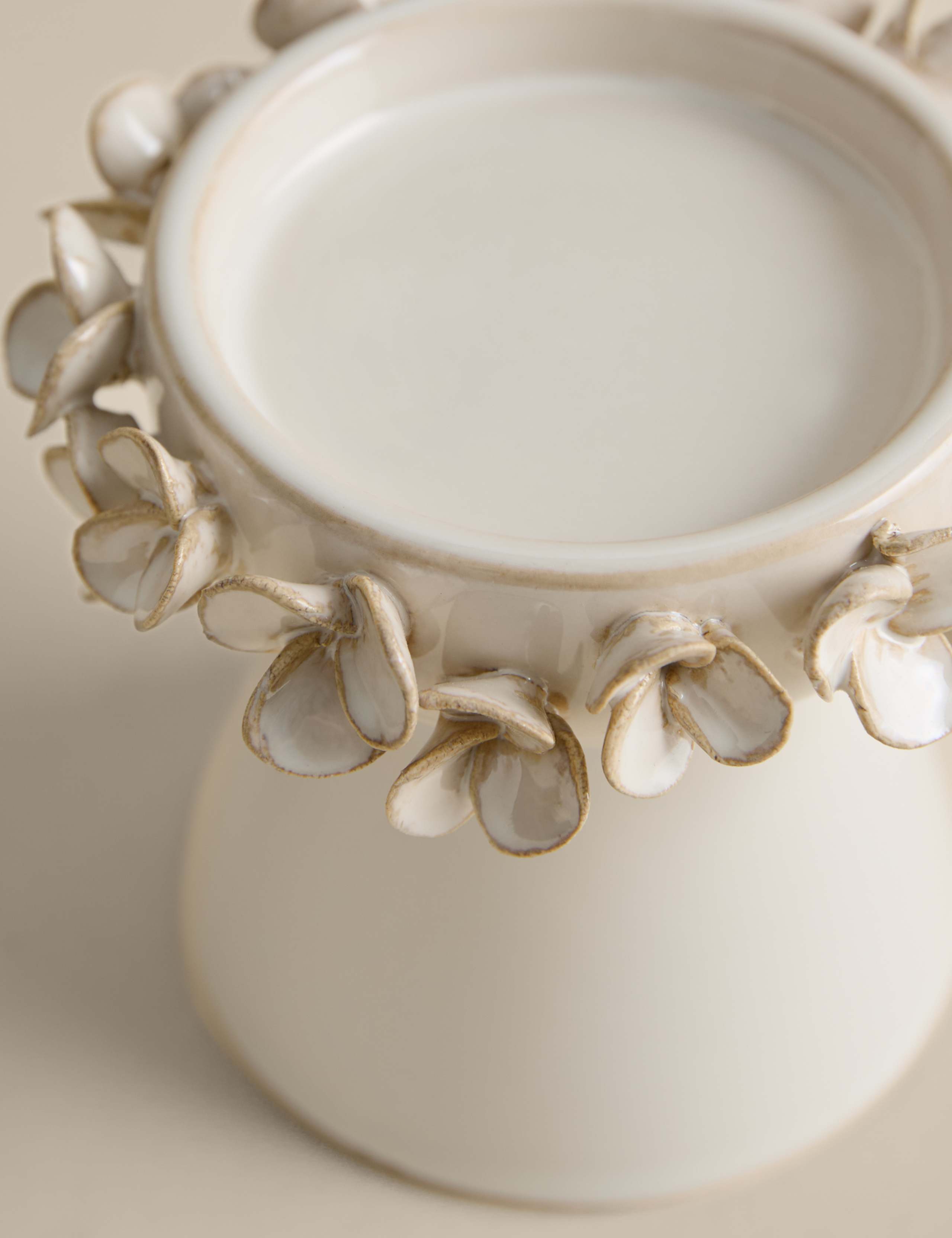 Petal Ceramic Pillar Candle Holder 2 of 4
