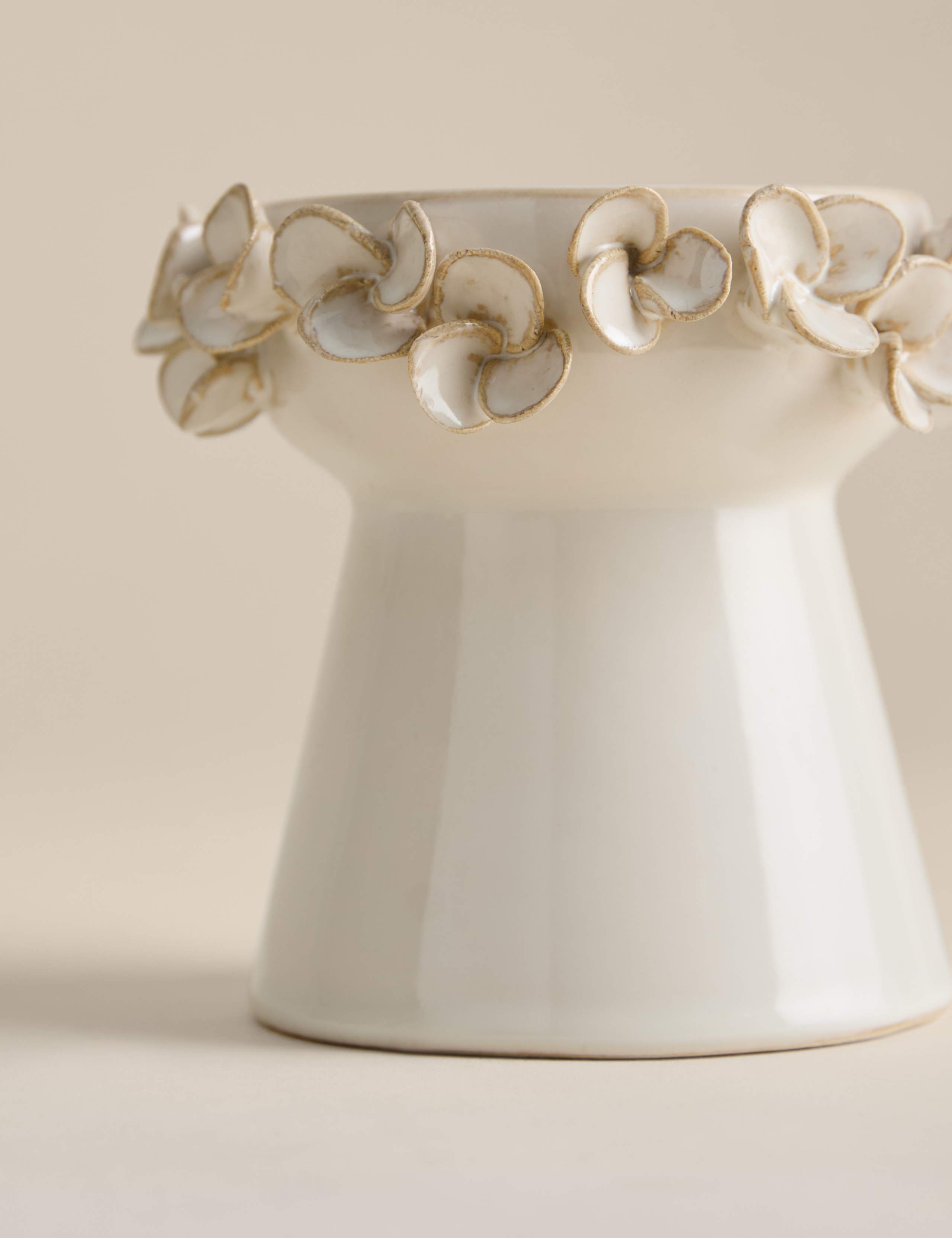 Petal Ceramic Pillar Candle Holder 3 of 4