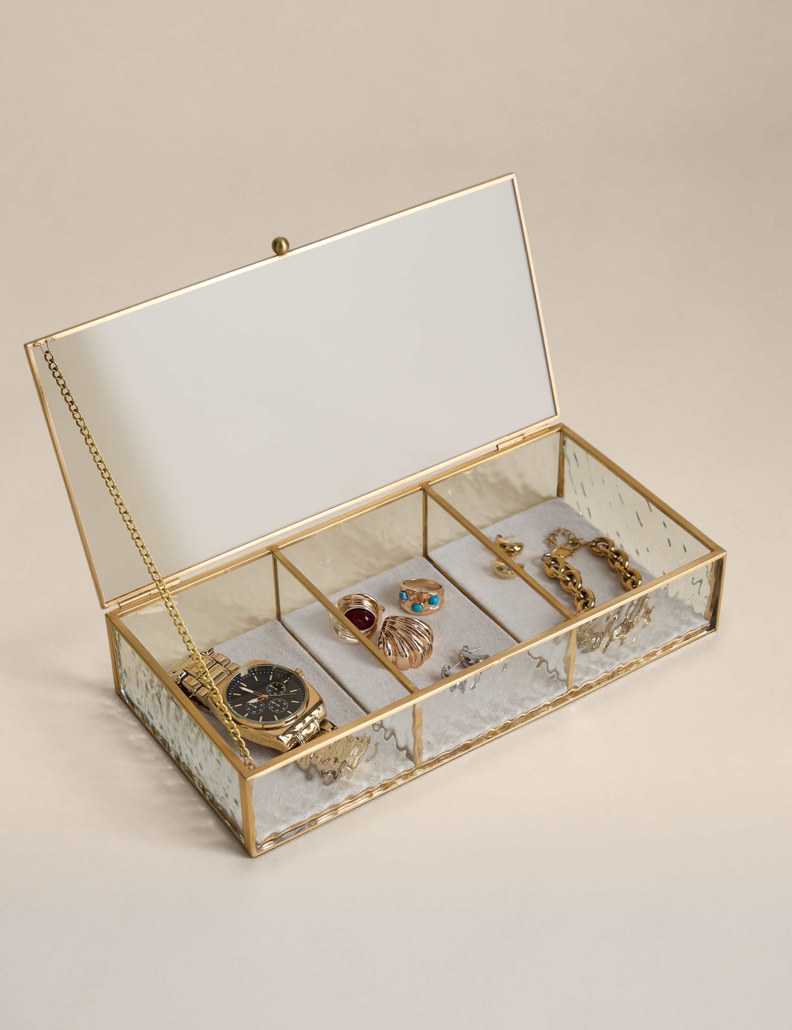 Mottled Glass Trinket Box 2 of 7