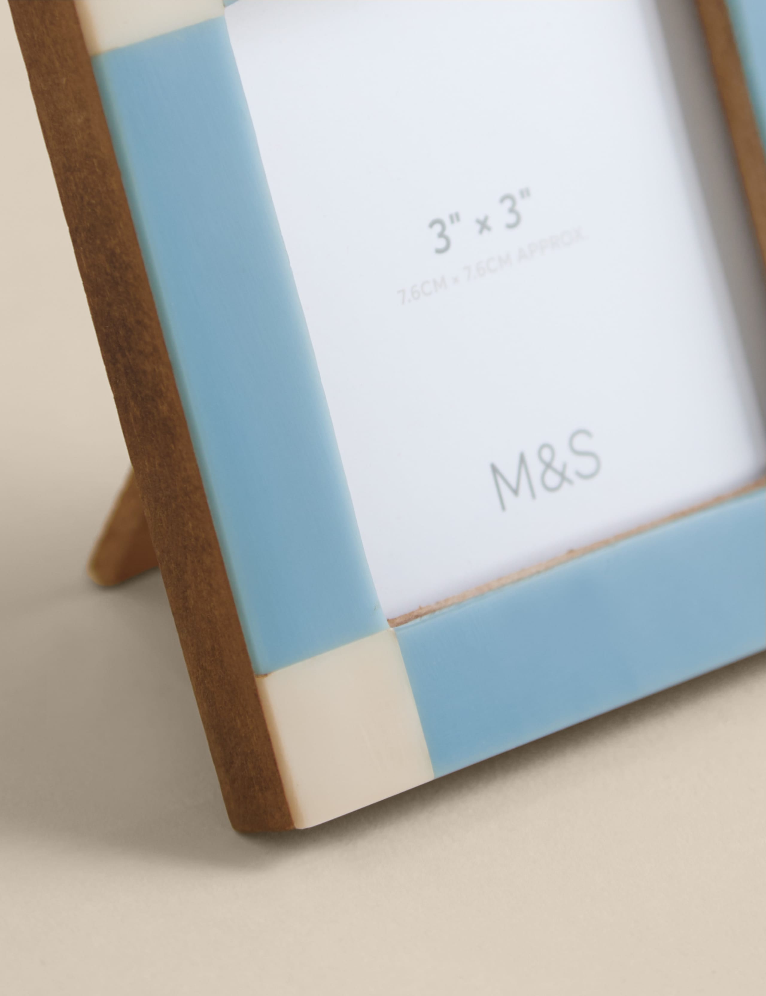 Set of 3 Check Photo Frames 3x3 inch 3 of 5