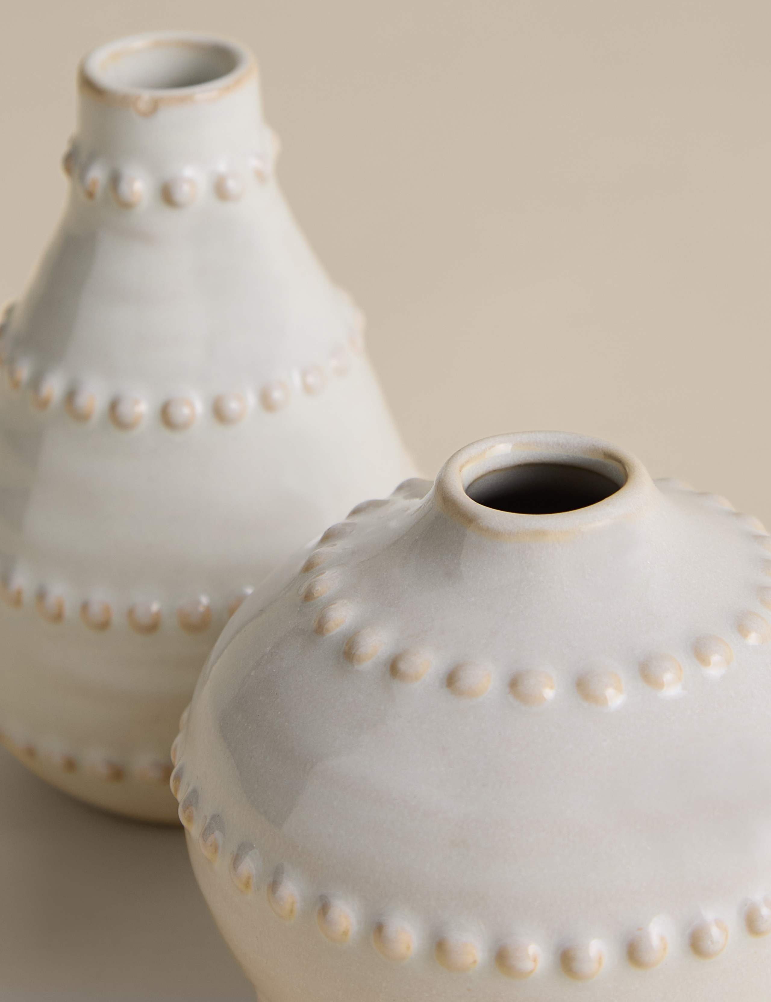 Set of 2 Bobble Bud Ceramic Vases 2 of 4