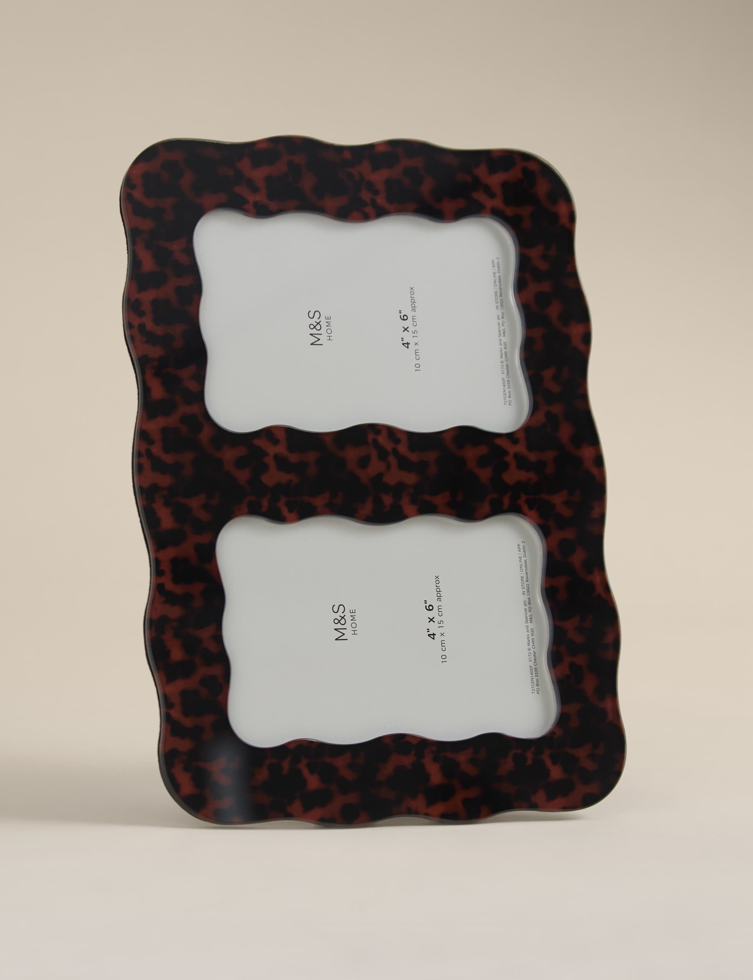 Tortoiseshell Double Photo Frame 4x6 inch 4 of 4