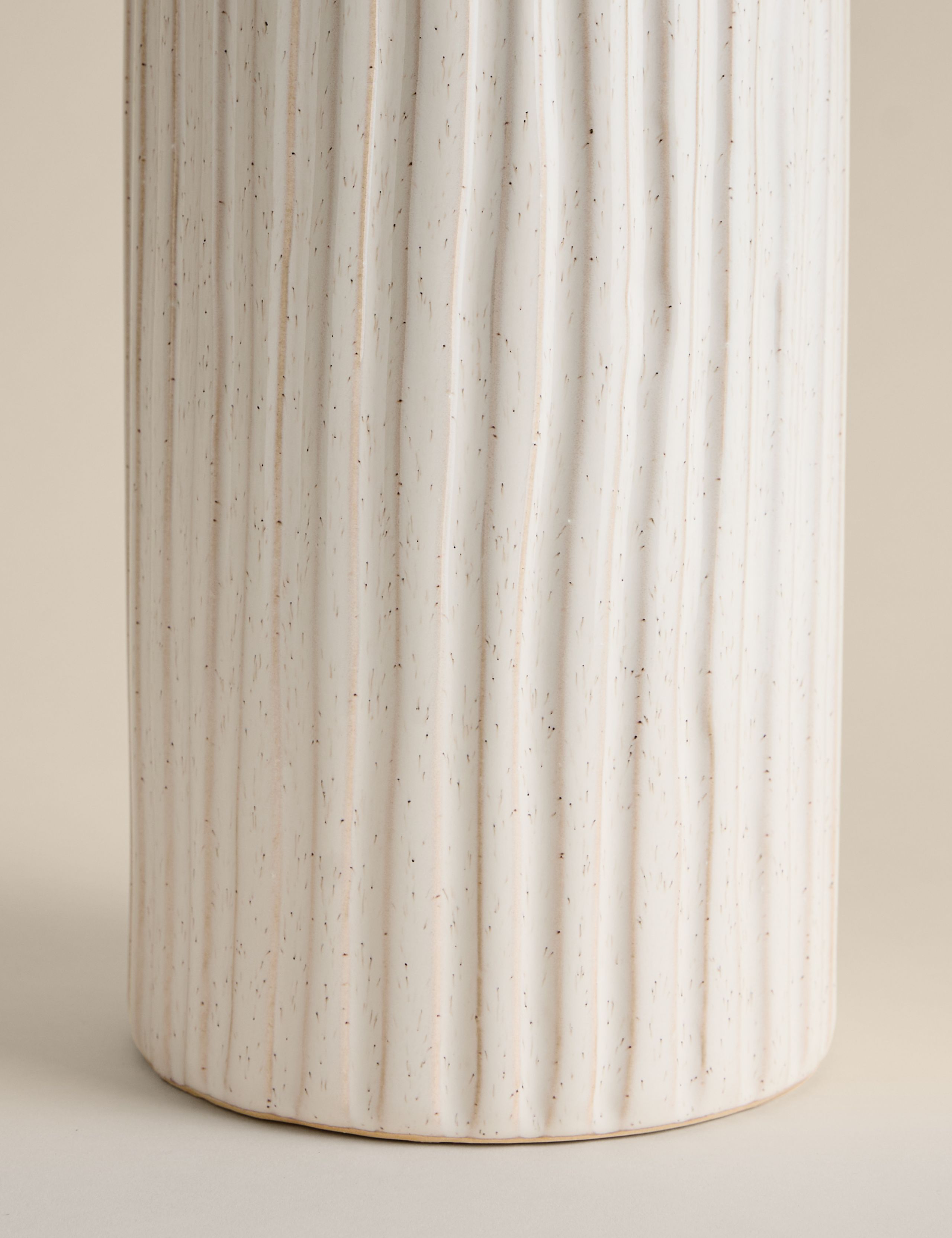 Extra Large Ridged Ceramic Vase 3 of 3