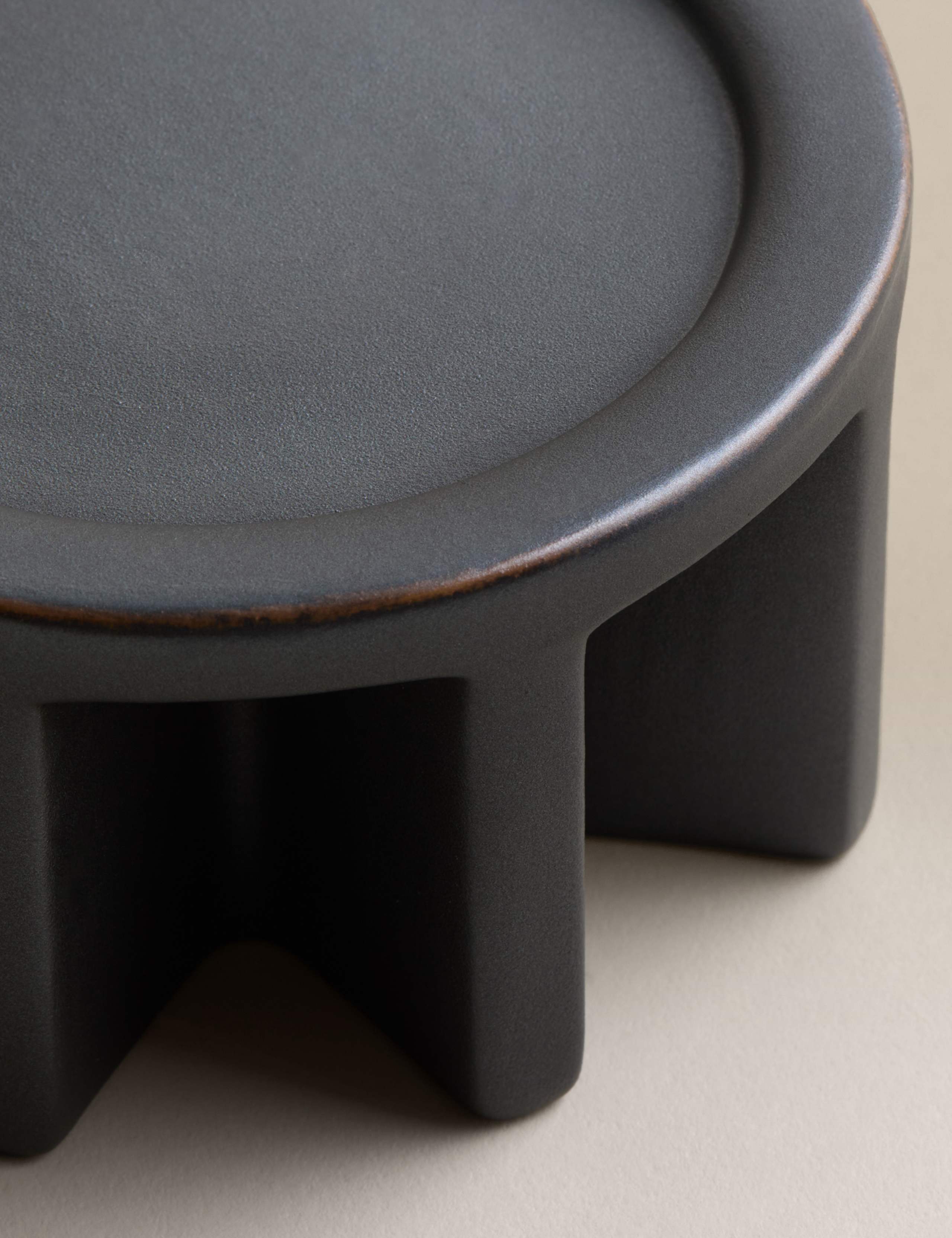 Ridged Pillar Candle Holder 2 of 3