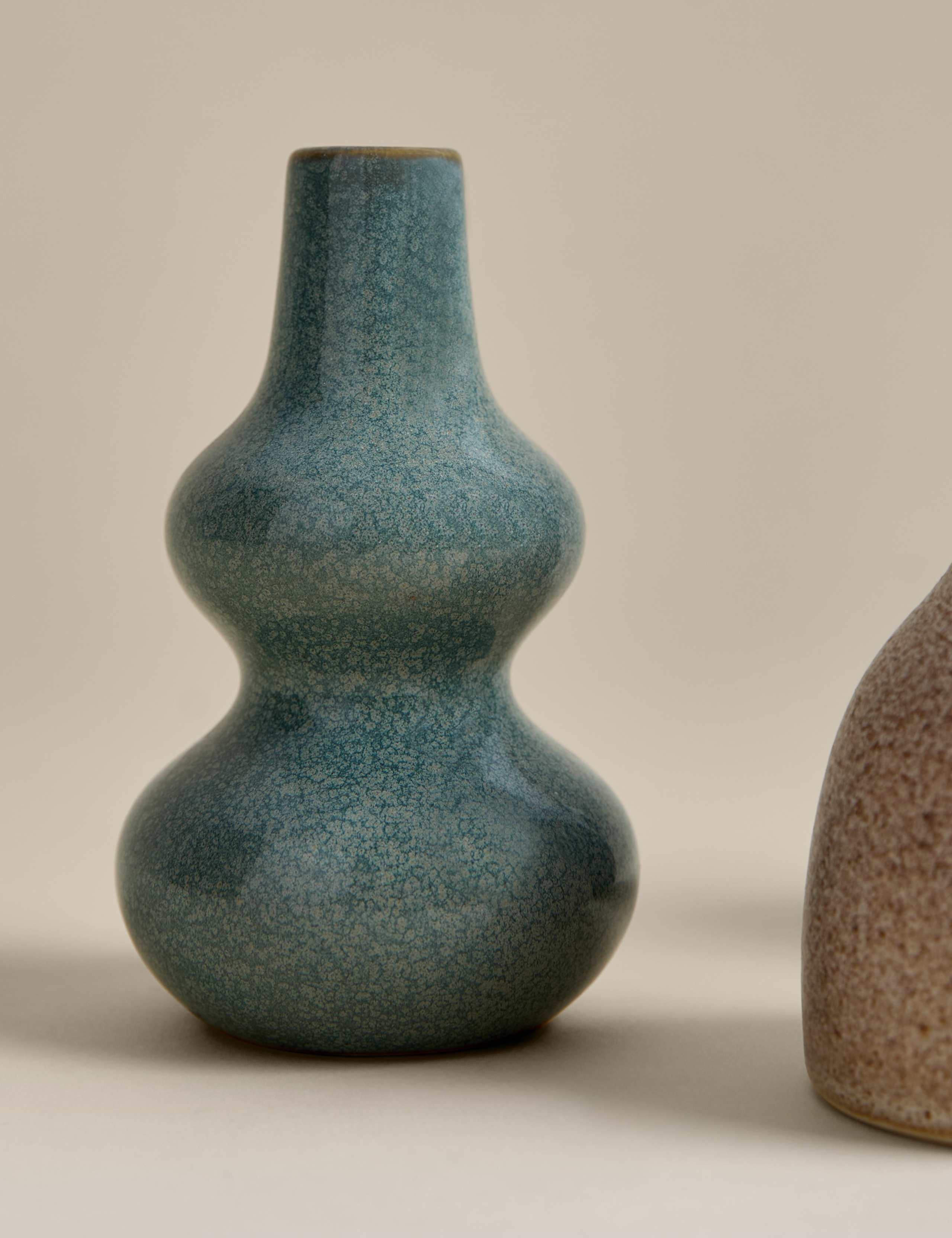 Set of 3 Reactive Glaze Ceramic Bud Vases 3 of 4