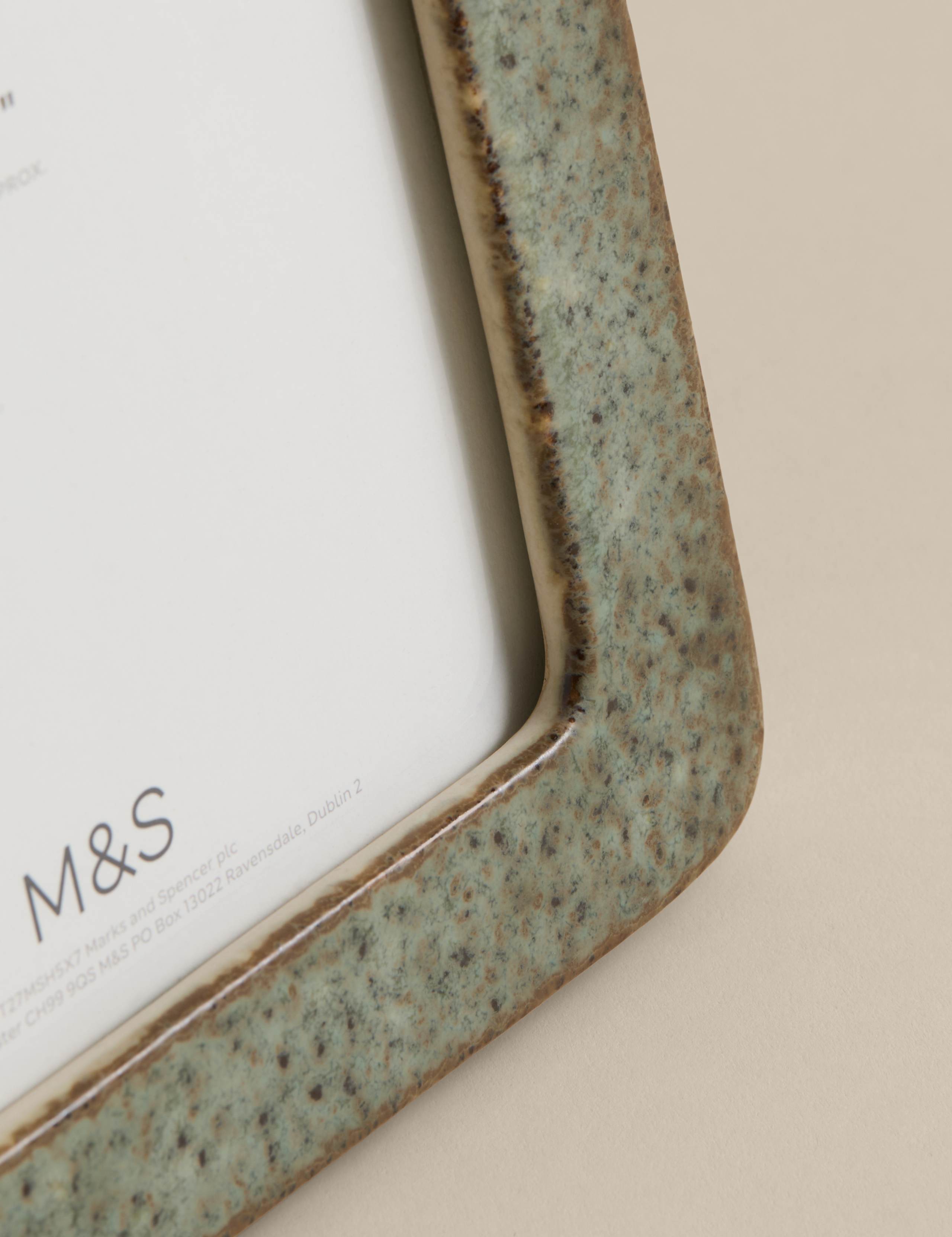 Ceramic Rounded Photo Frame 5x7 inch 3 of 4