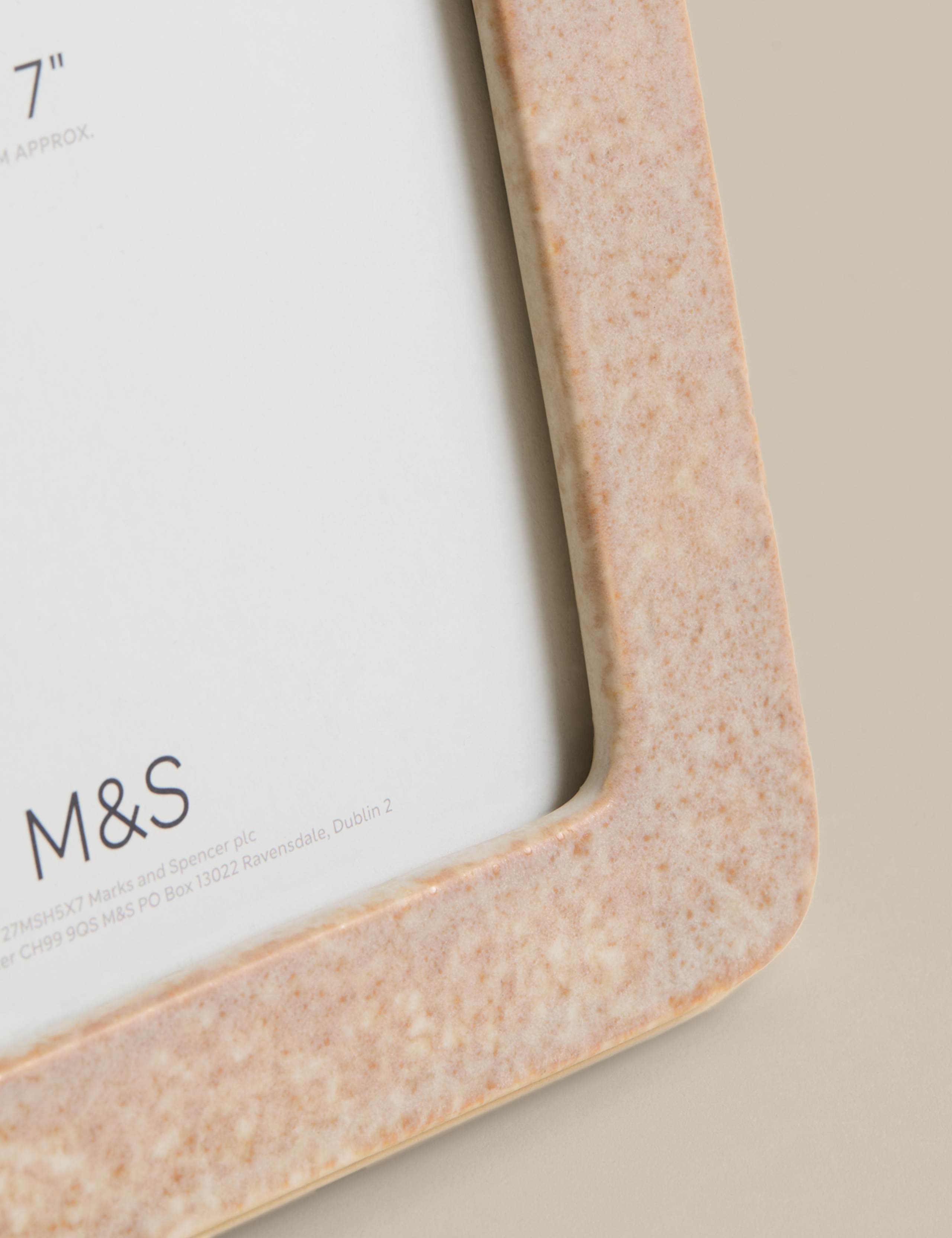 Ceramic Rounded Photo Frame 5x7 inch 3 of 4