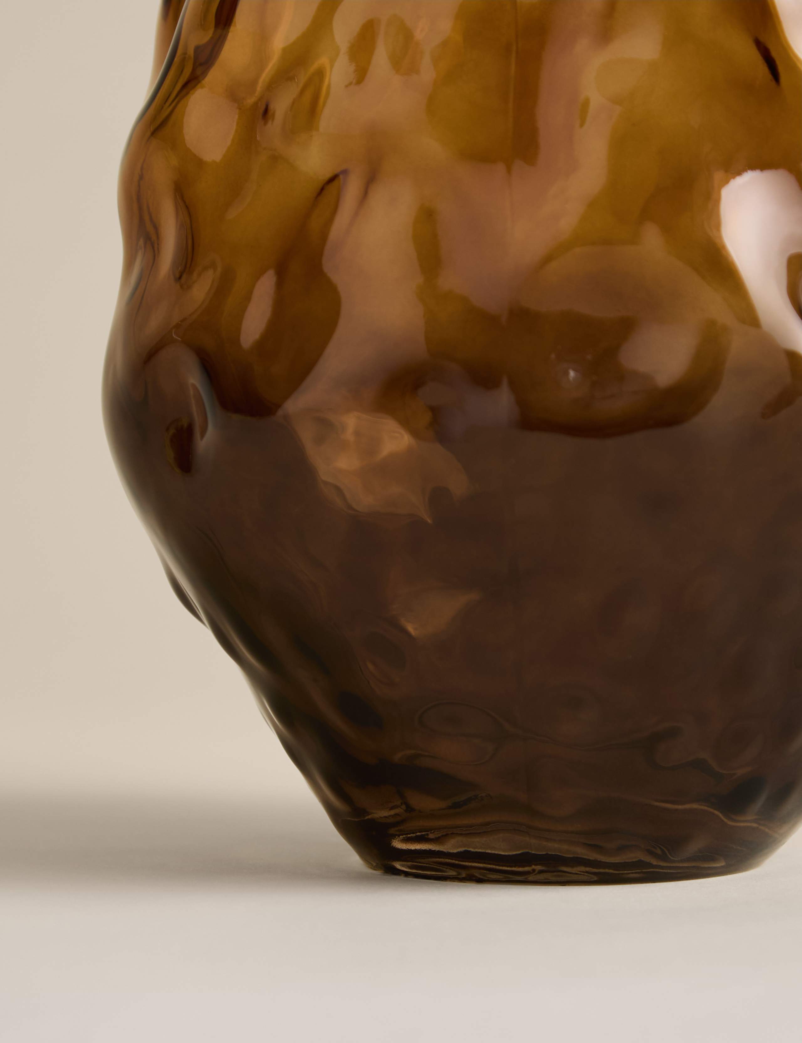 Medium Irregular Smoked Glass Vase 3 of 3