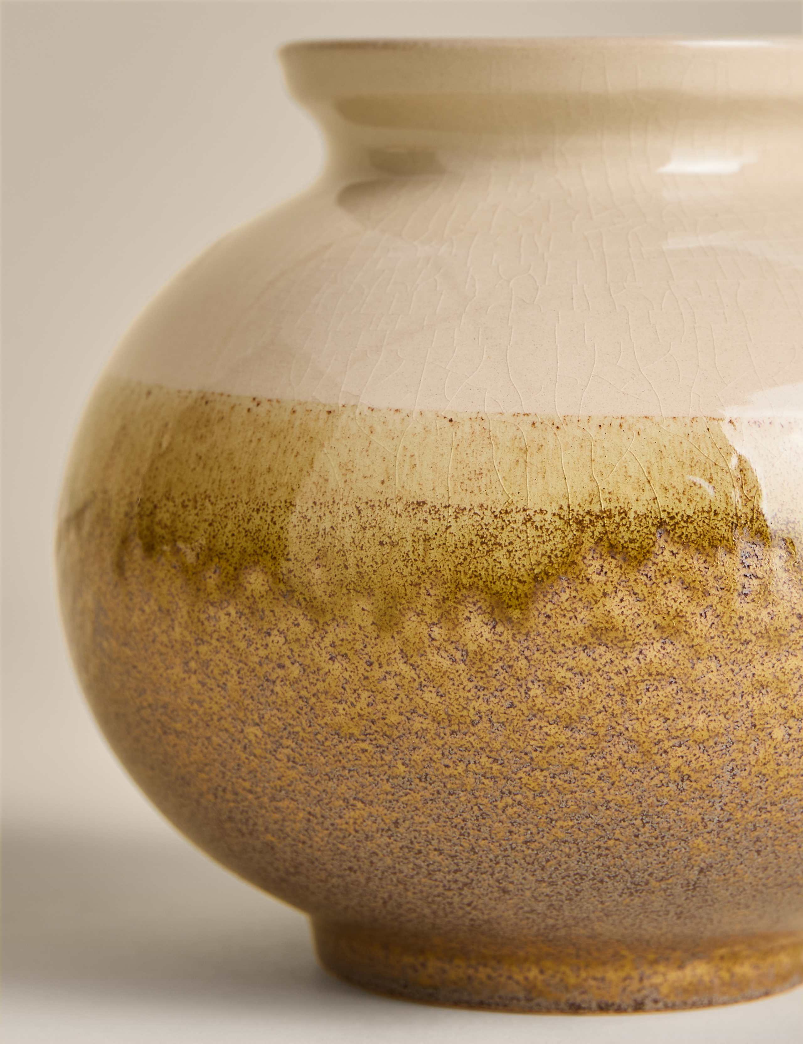 Small Rounded Ceramic Vase 3 of 3