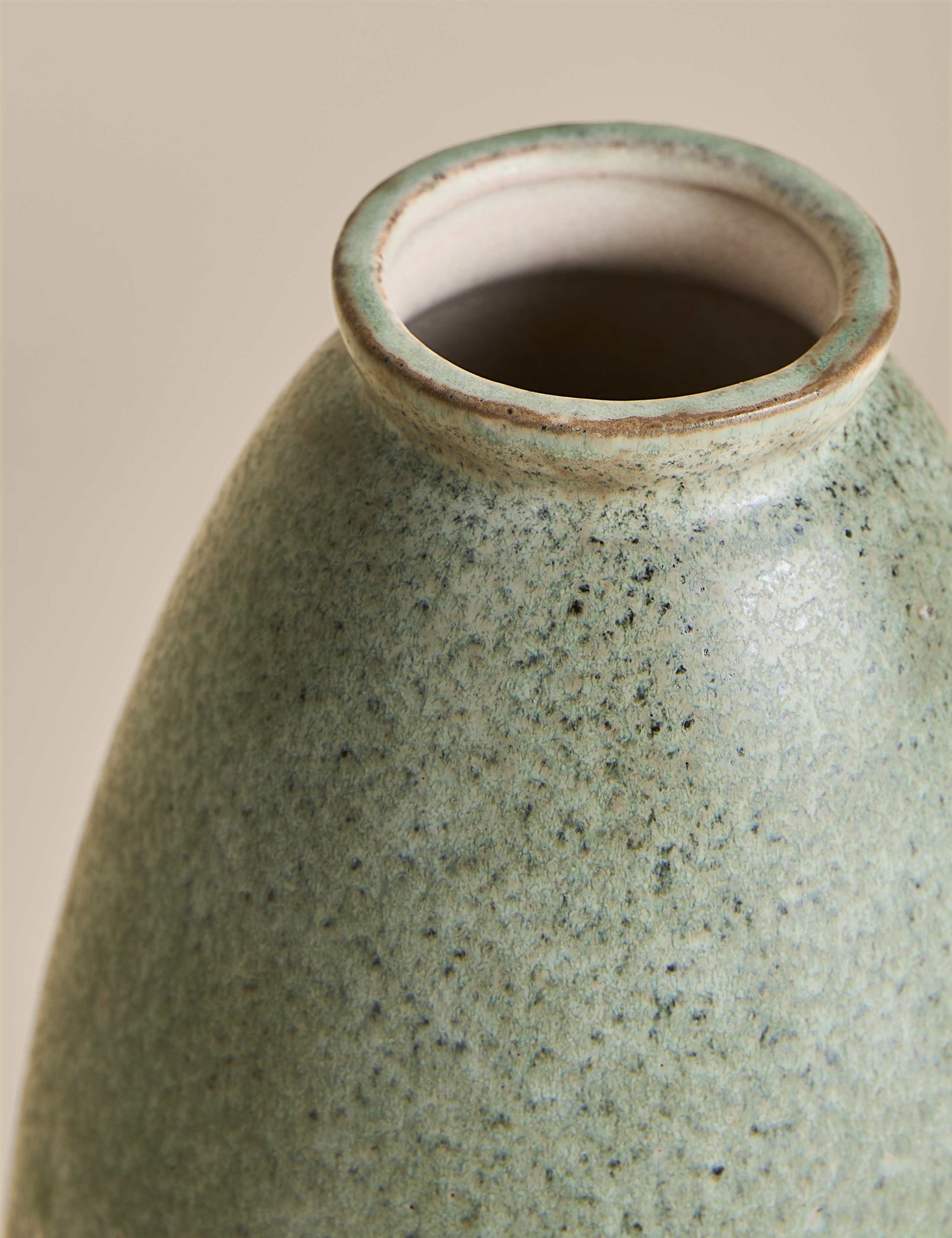 Tall Rounded Ceramic Vase 3 of 3