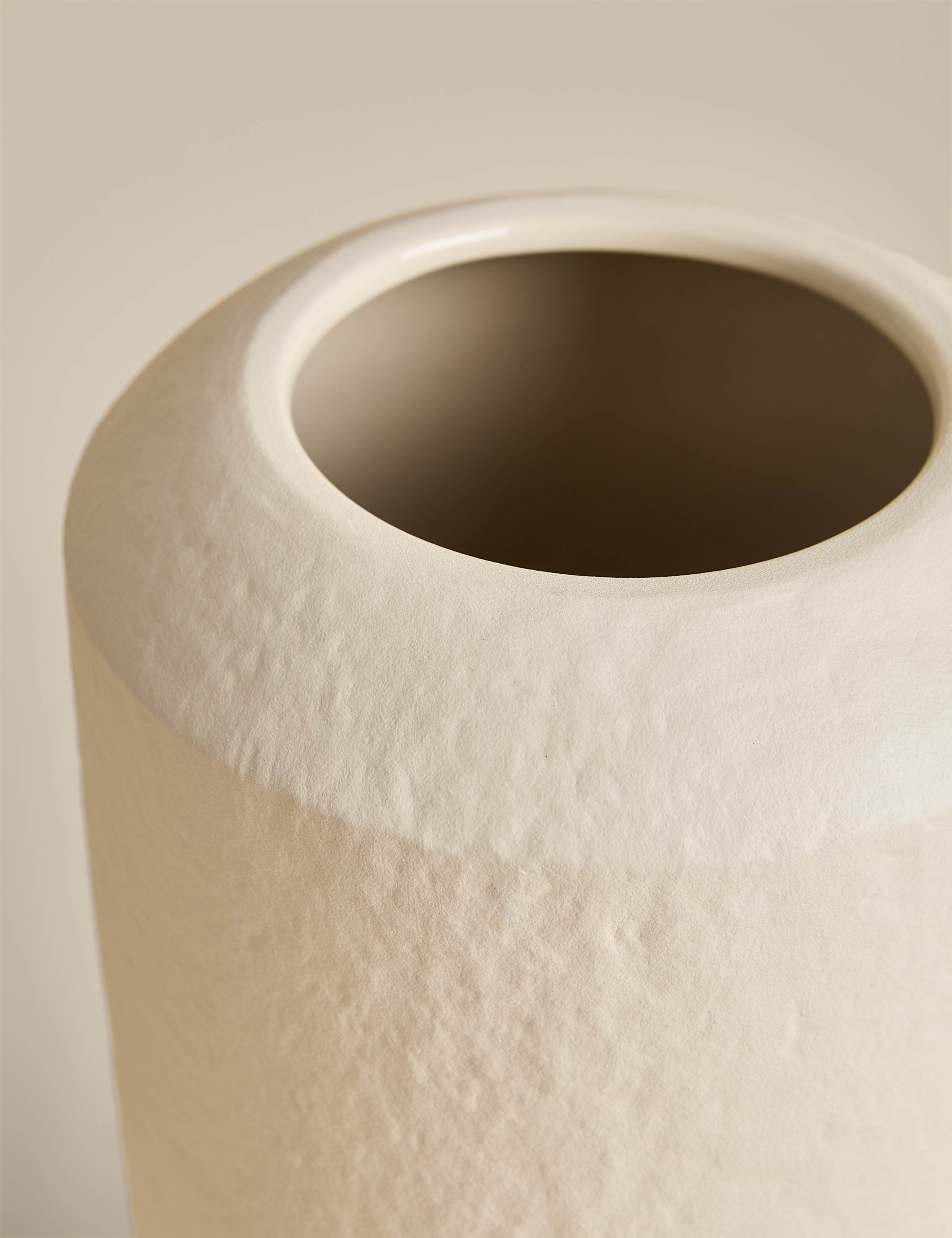 Extra Large Tapered Textured Ceramic Vase 2 of 3