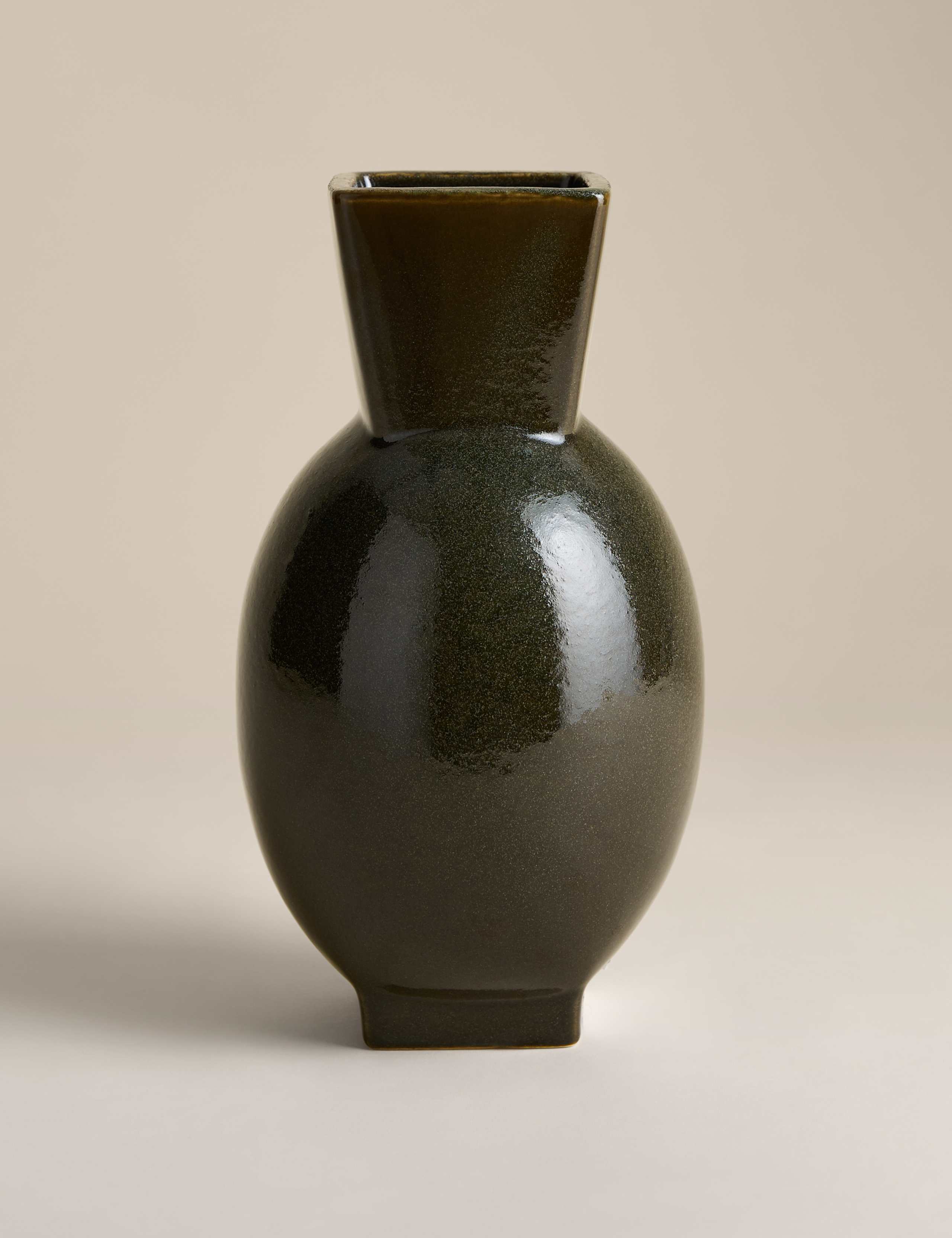 Tall Round Flare Ceramic Vase 1 of 3