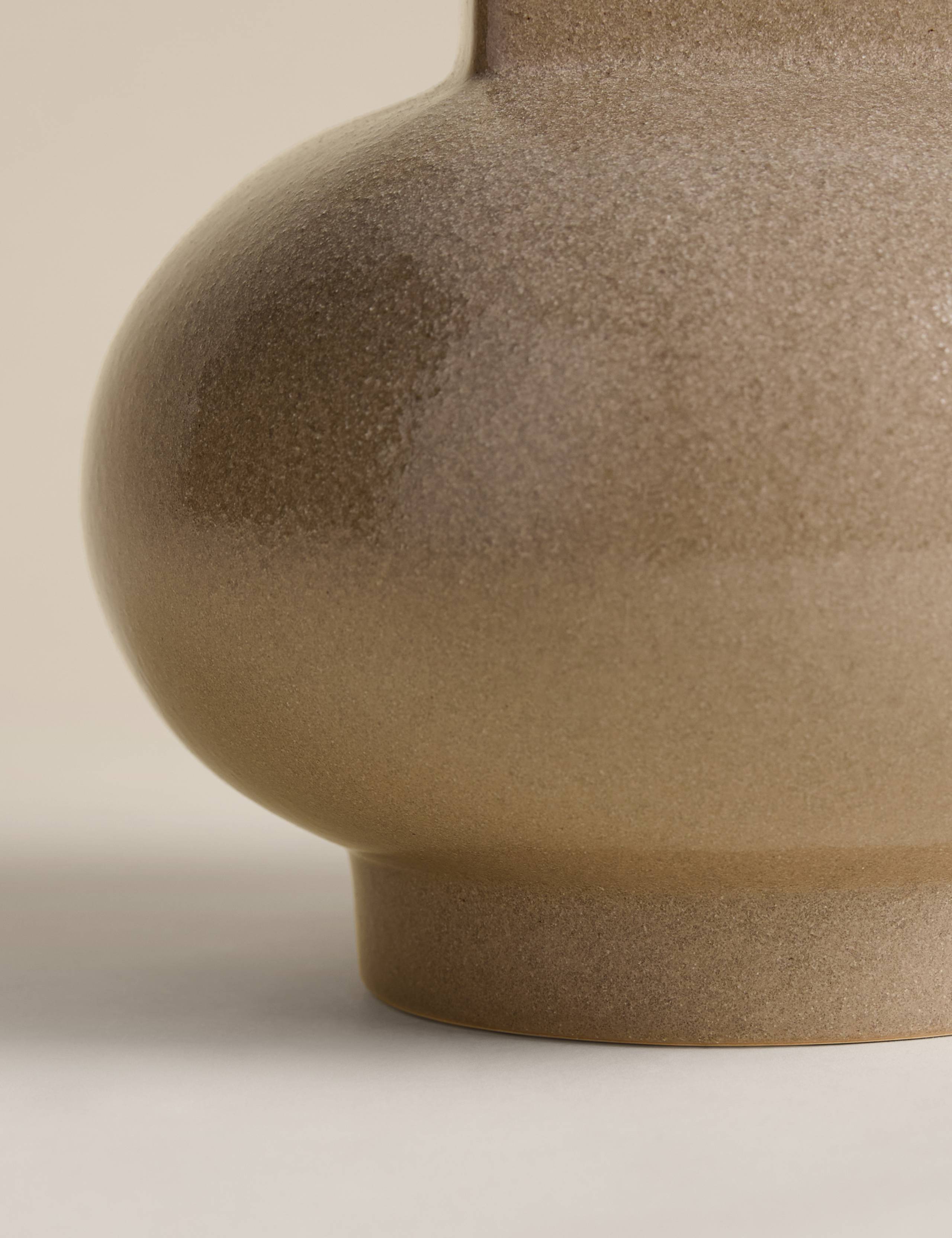 Squat Round Ceramic Vase 3 of 3
