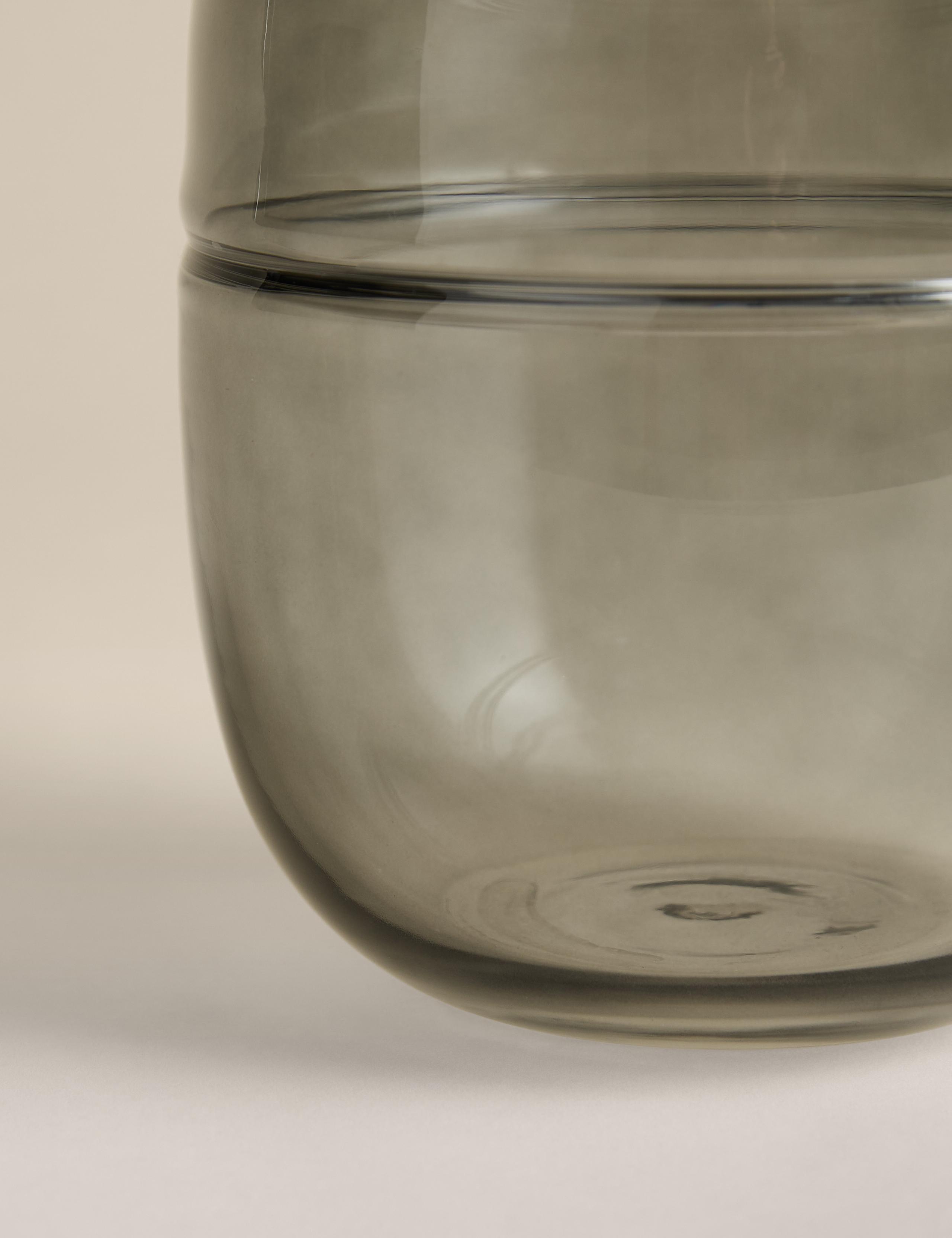 Medium Glass Oval Band Vase 3 of 3
