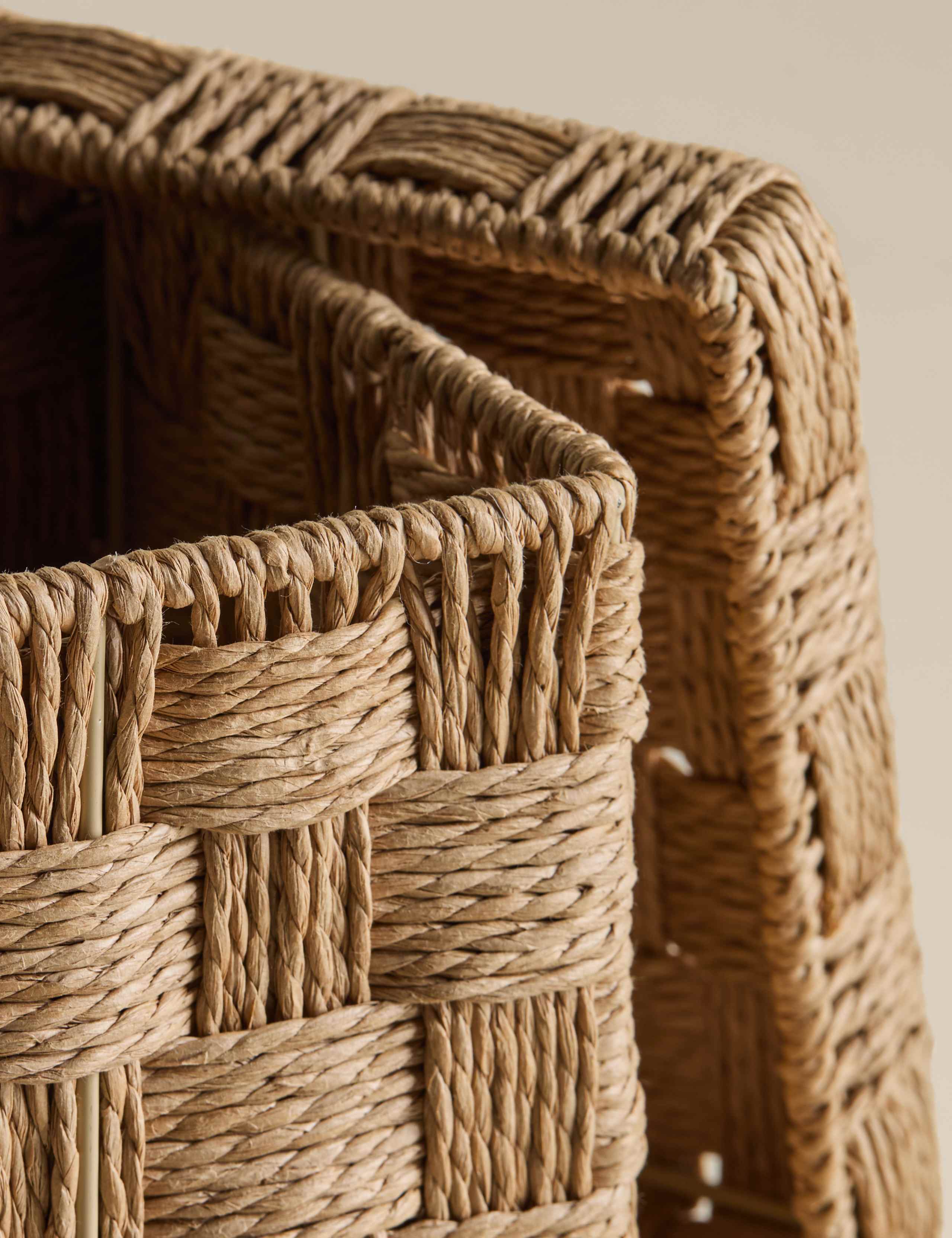 Woven Jute Small Square Storage Box 3 of 6