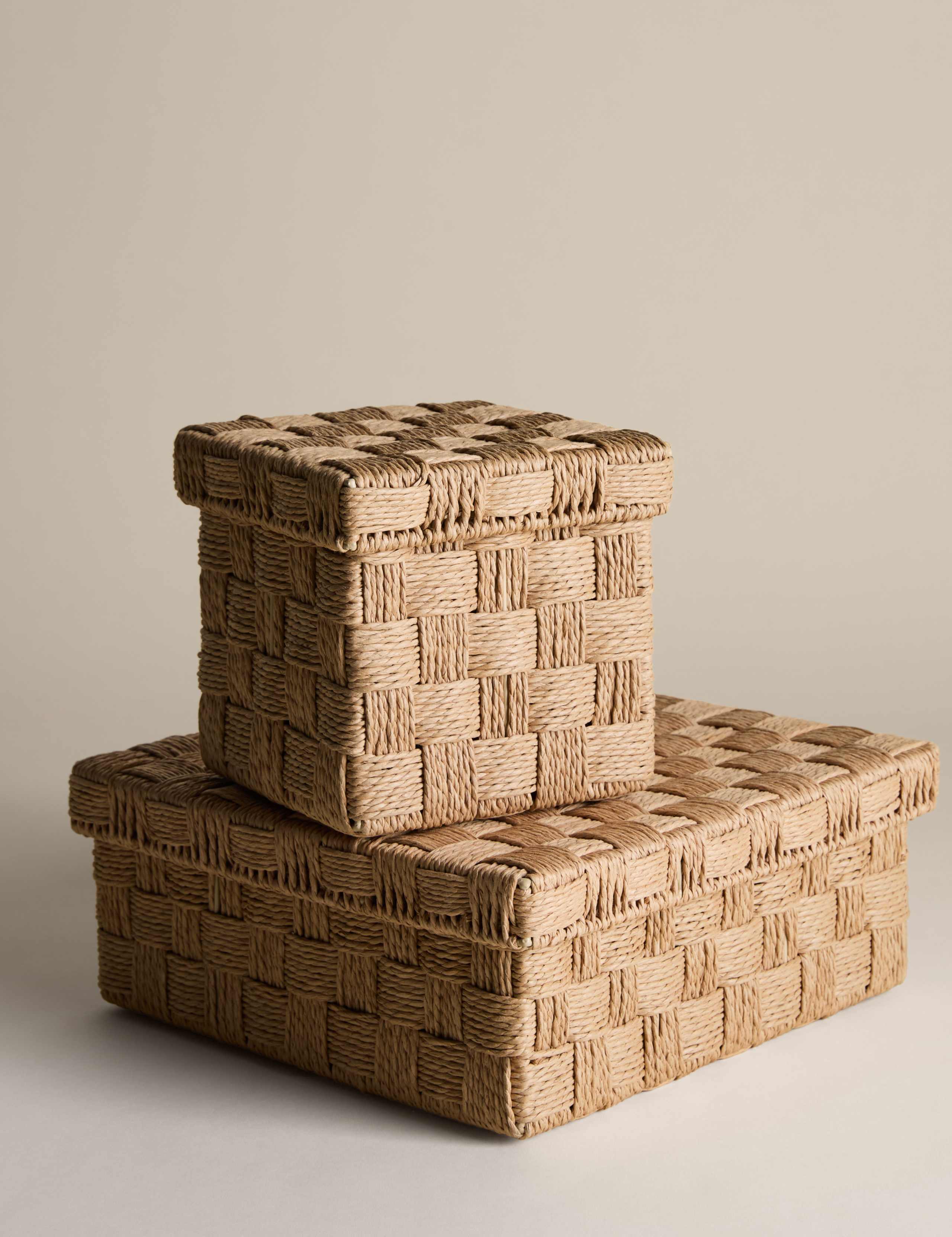 Woven Jute Small Square Storage Box 6 of 6