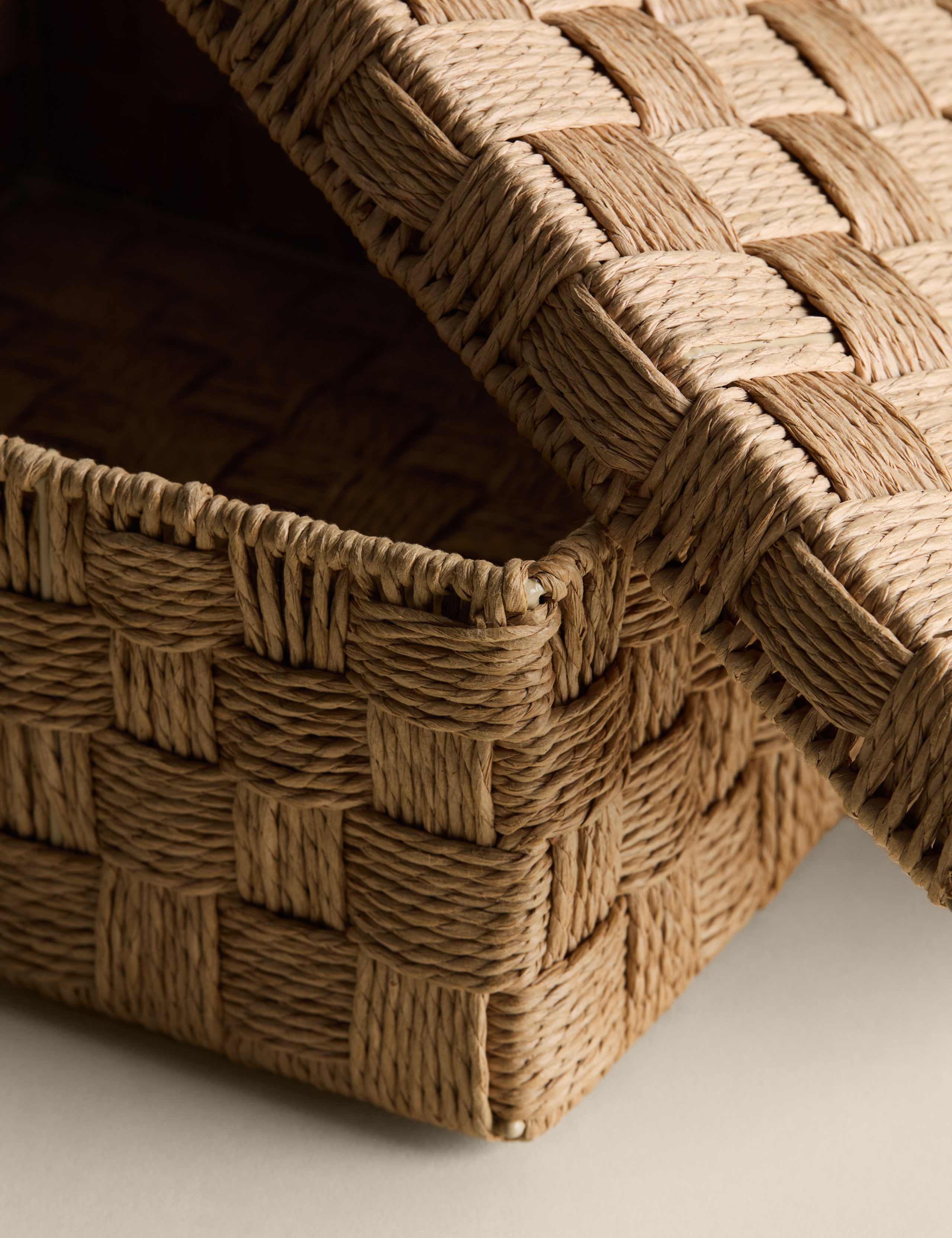 Woven String Medium Square Storage Box 4 of 7