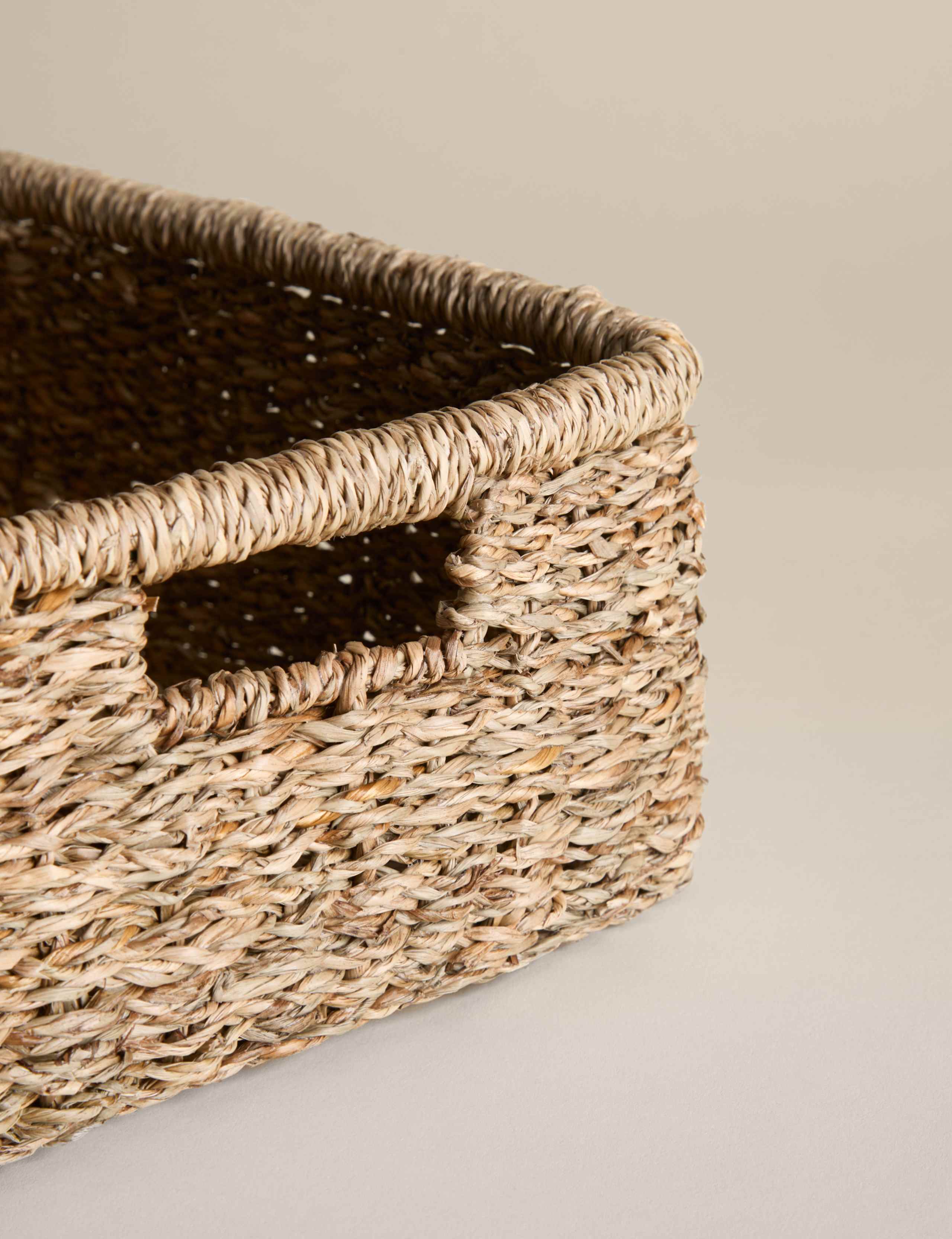 Set of 2 Seagrass Rectangular Baskets 5 of 8